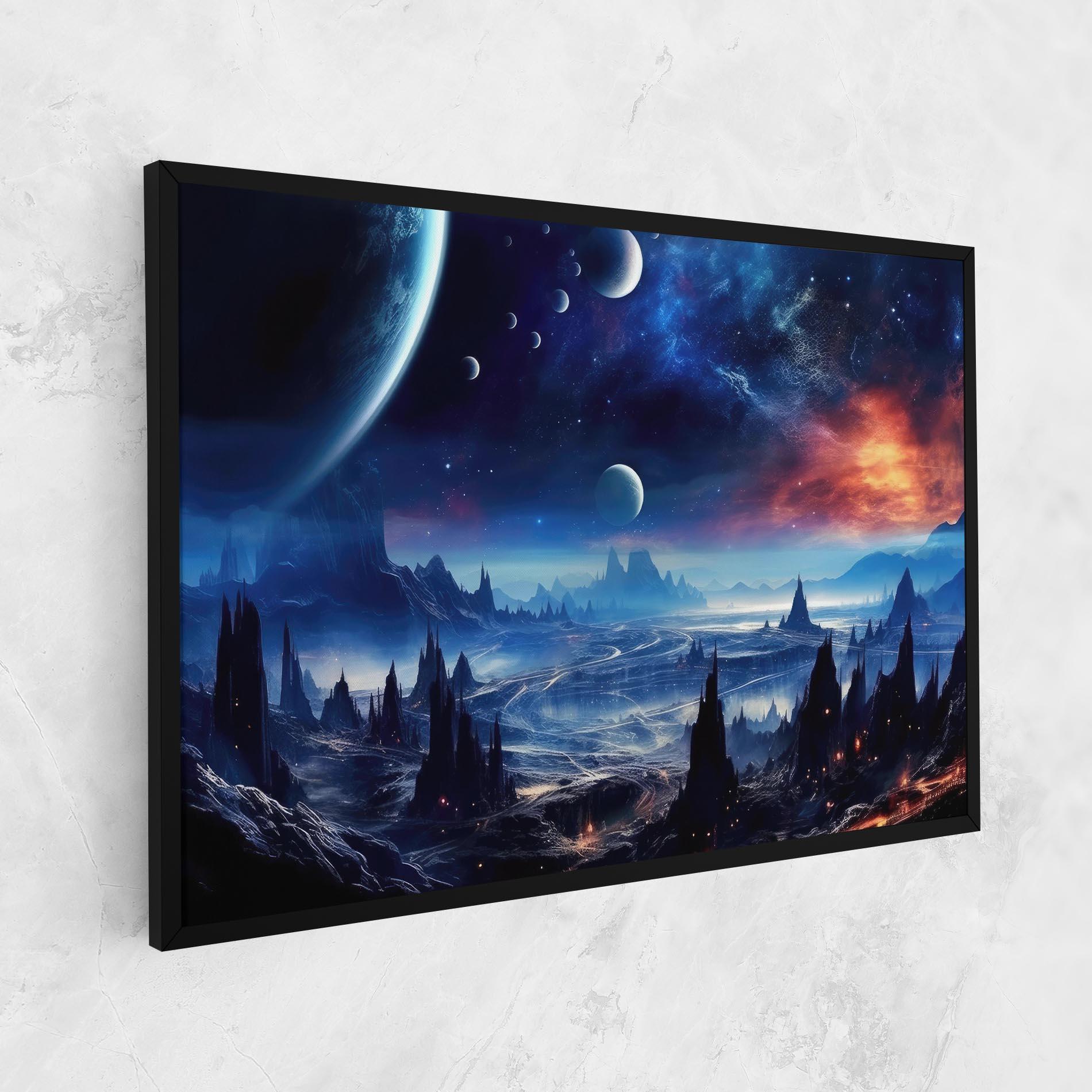 Tablou Canvas Planets And Stars mockup 1