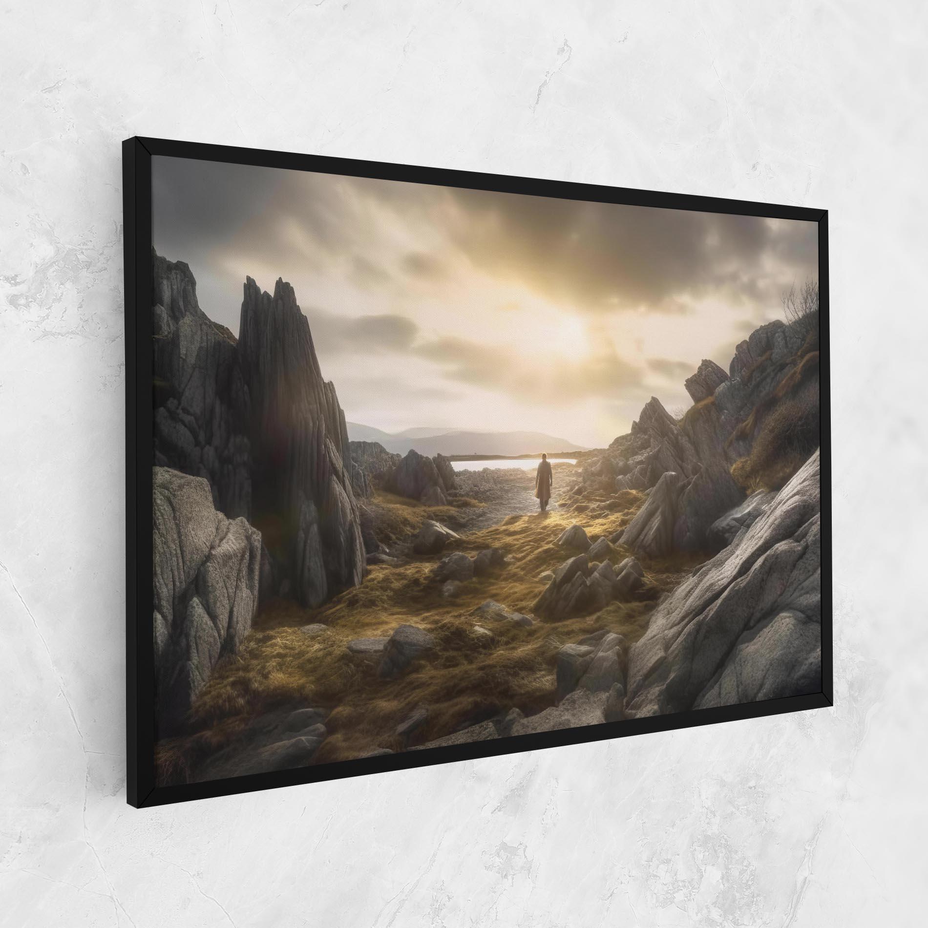 Tablou Canvas Rocky Area Man mockup 1