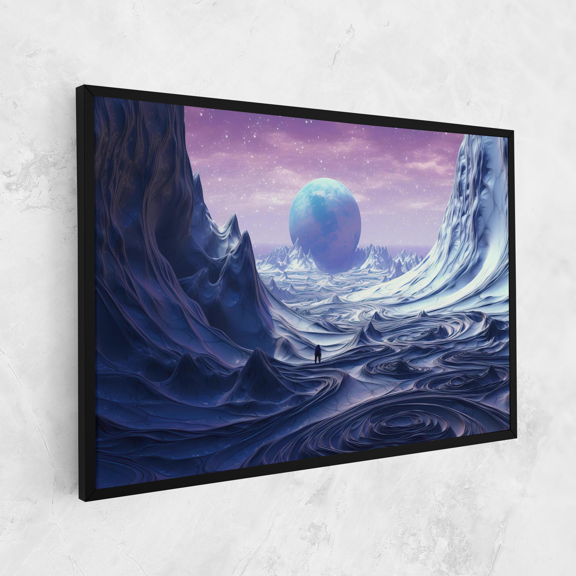 Tablou Canvas Snowy Landscape Art mockup 1
