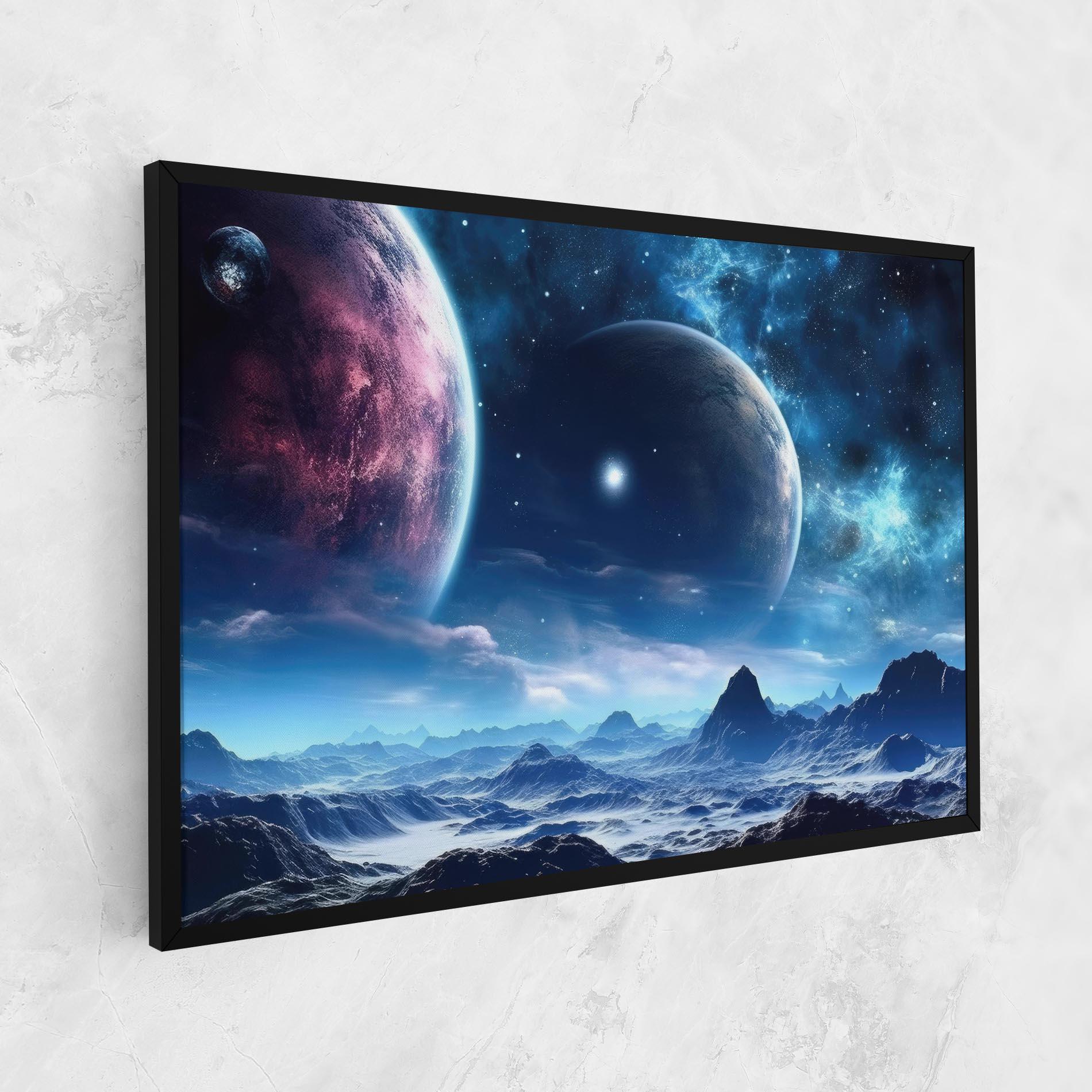 Tablou Canvas Space Planets And Stars mockup 1