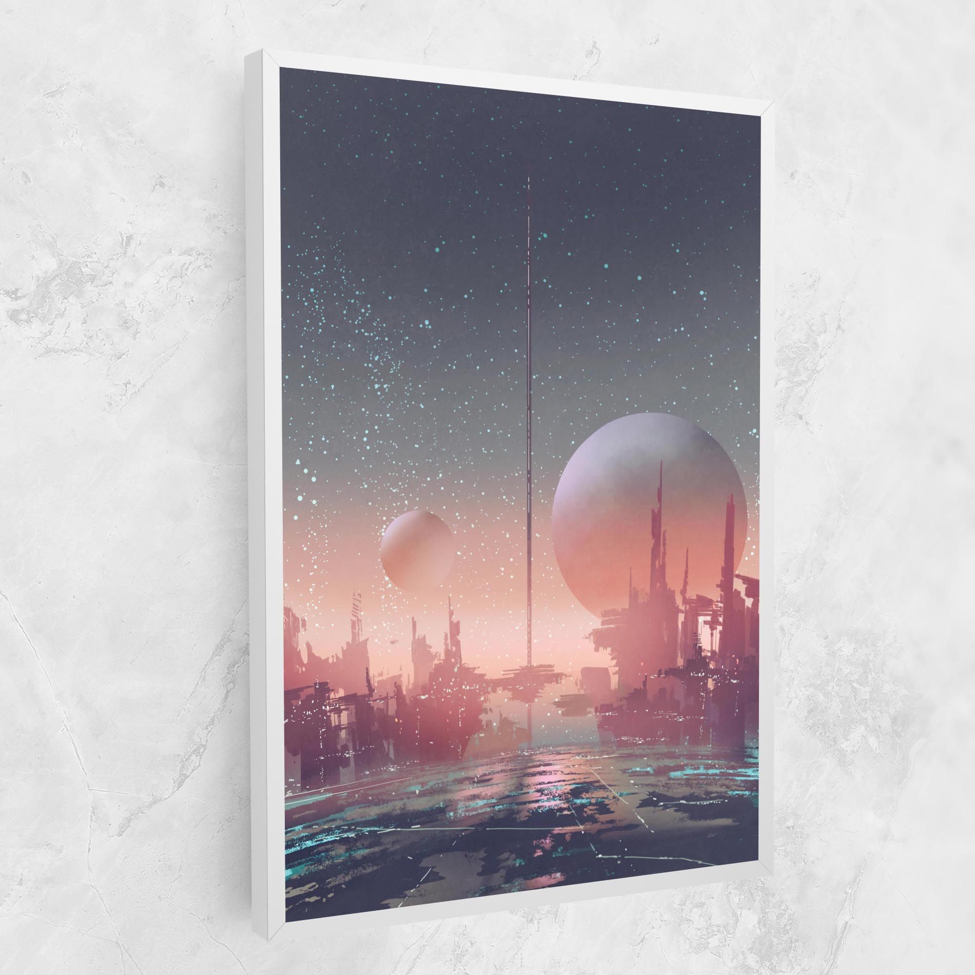 Futuristic Alien Buildings mockup 1