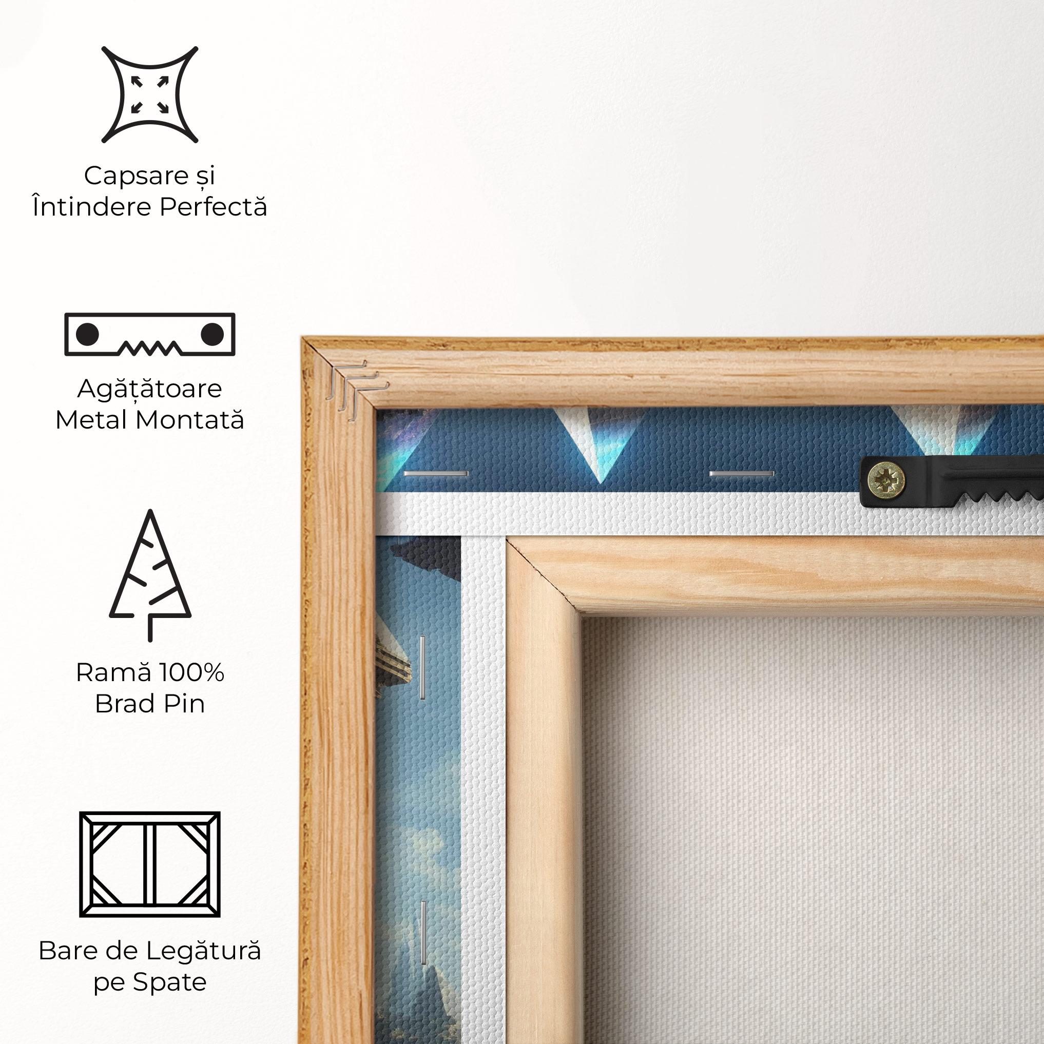 Tablou Canvas Flying Piramids mockup 5