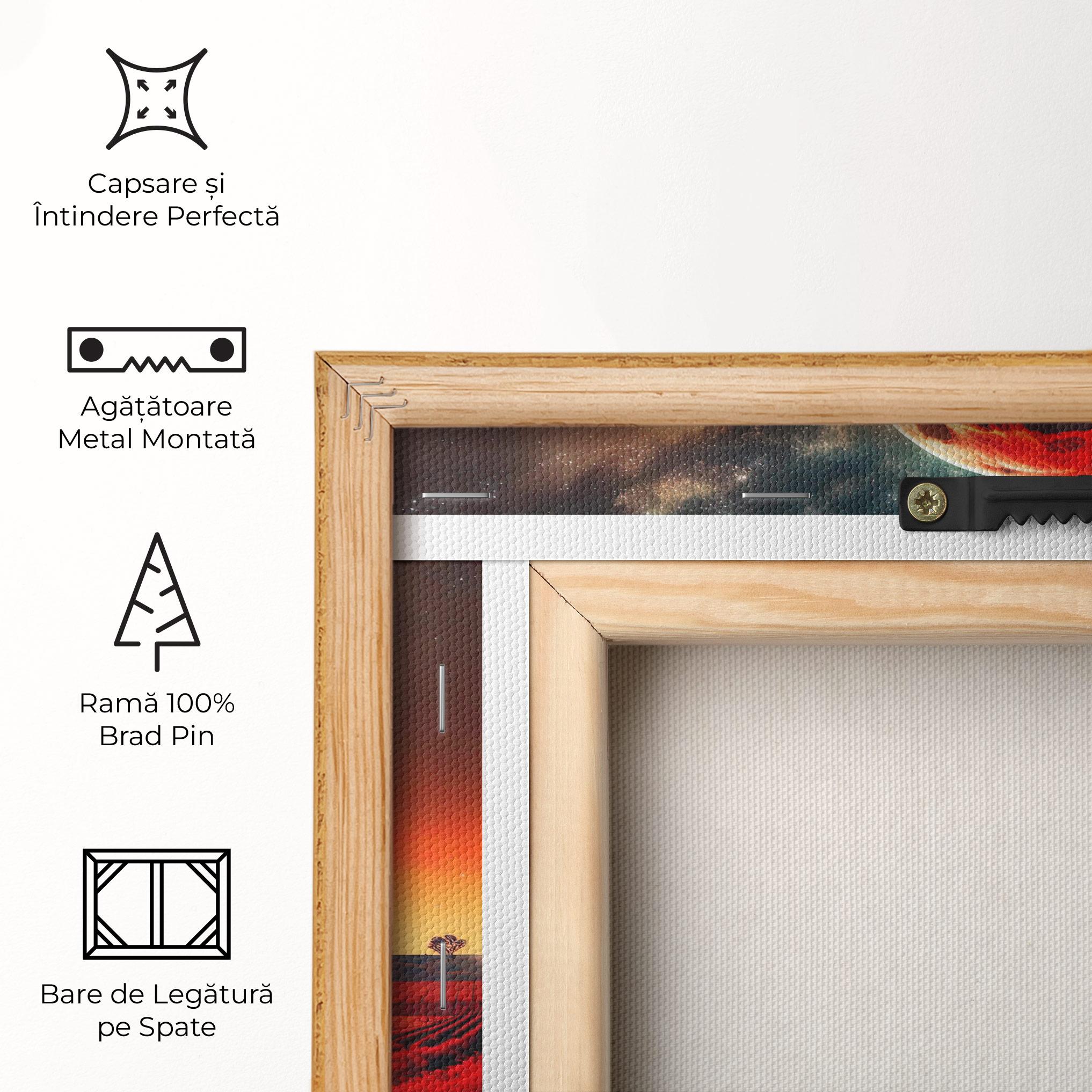 Tablou Canvas Huge Red Moon mockup 5