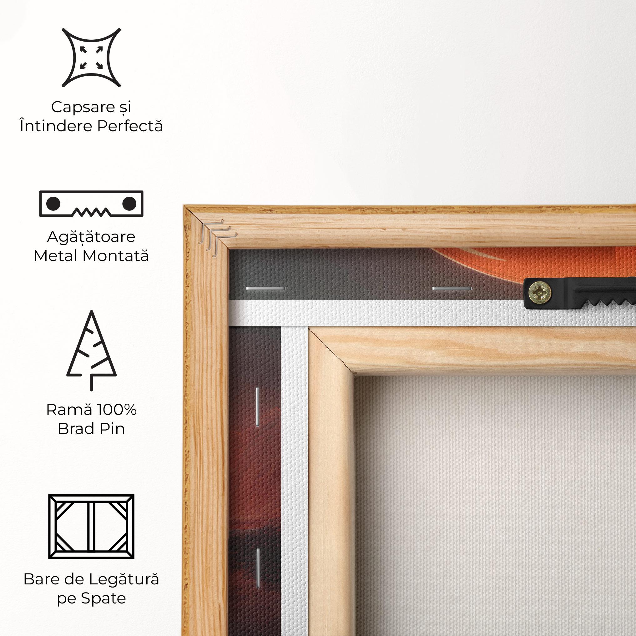 Tablou Canvas Man Orange Orb mockup 5