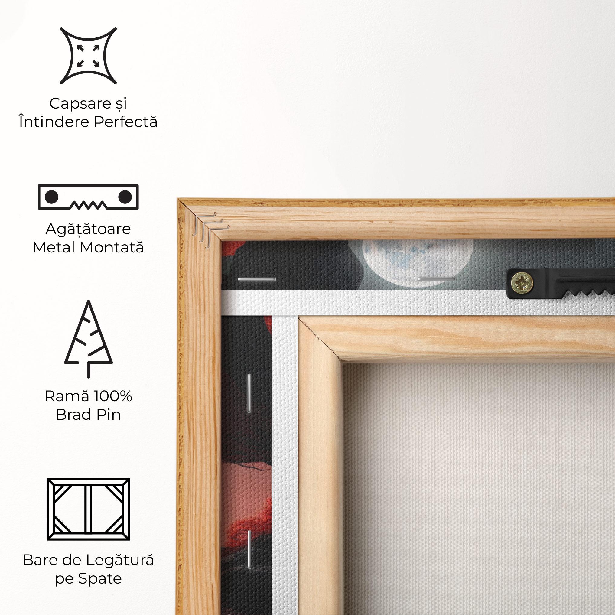 Tablou Canvas Red Alien Trees mockup 5