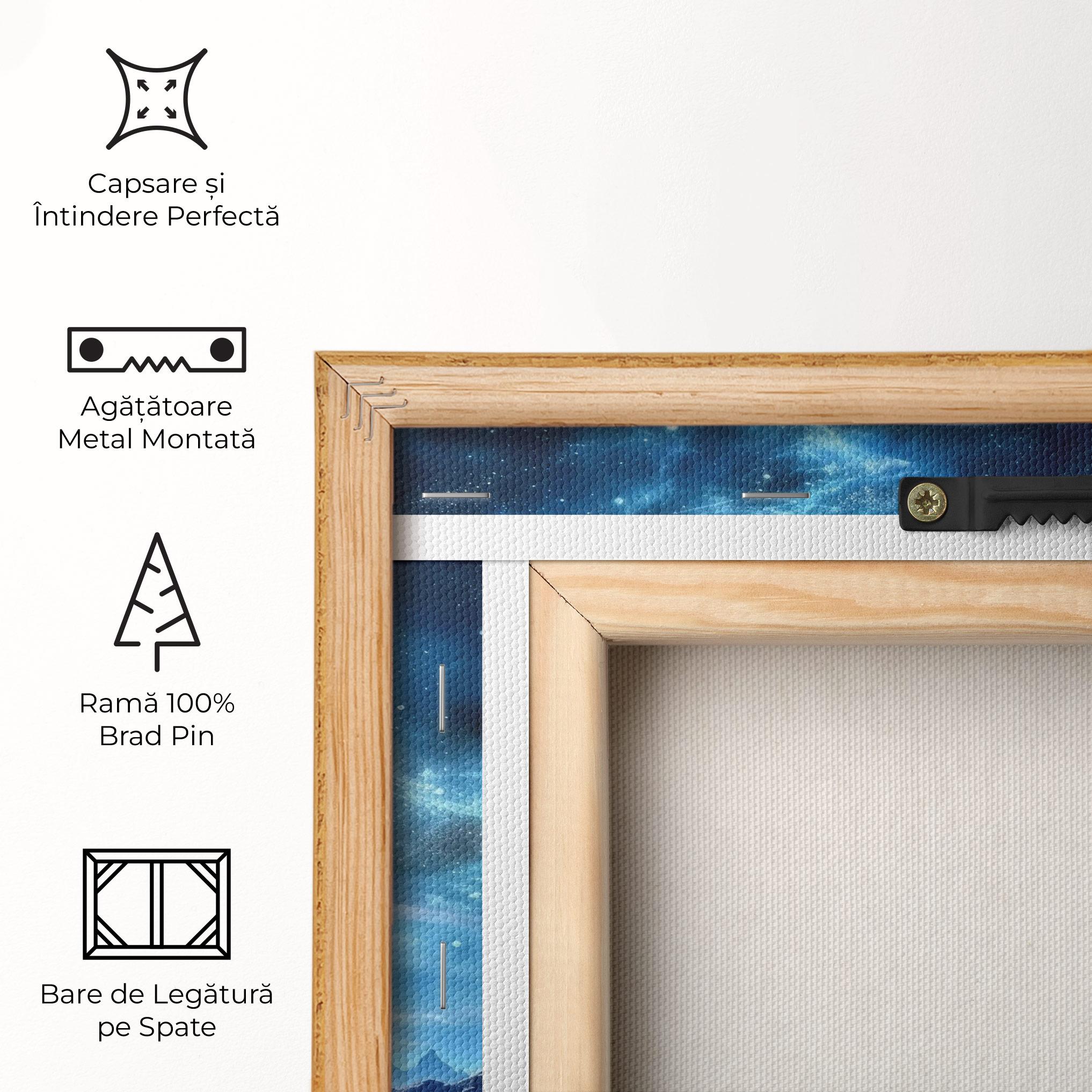 Tablou Canvas Space Planets And Stars mockup 5