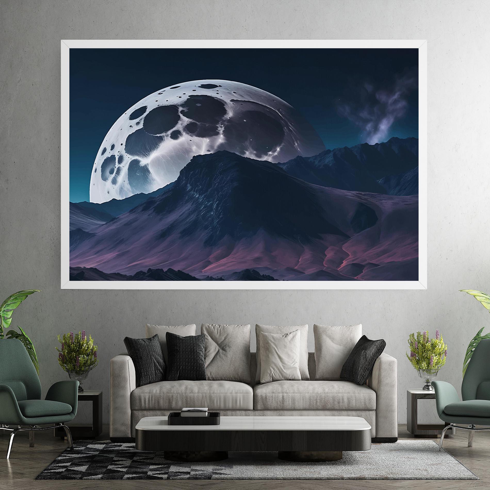 Tablou Canvas Full Moon Smoke mockup 7