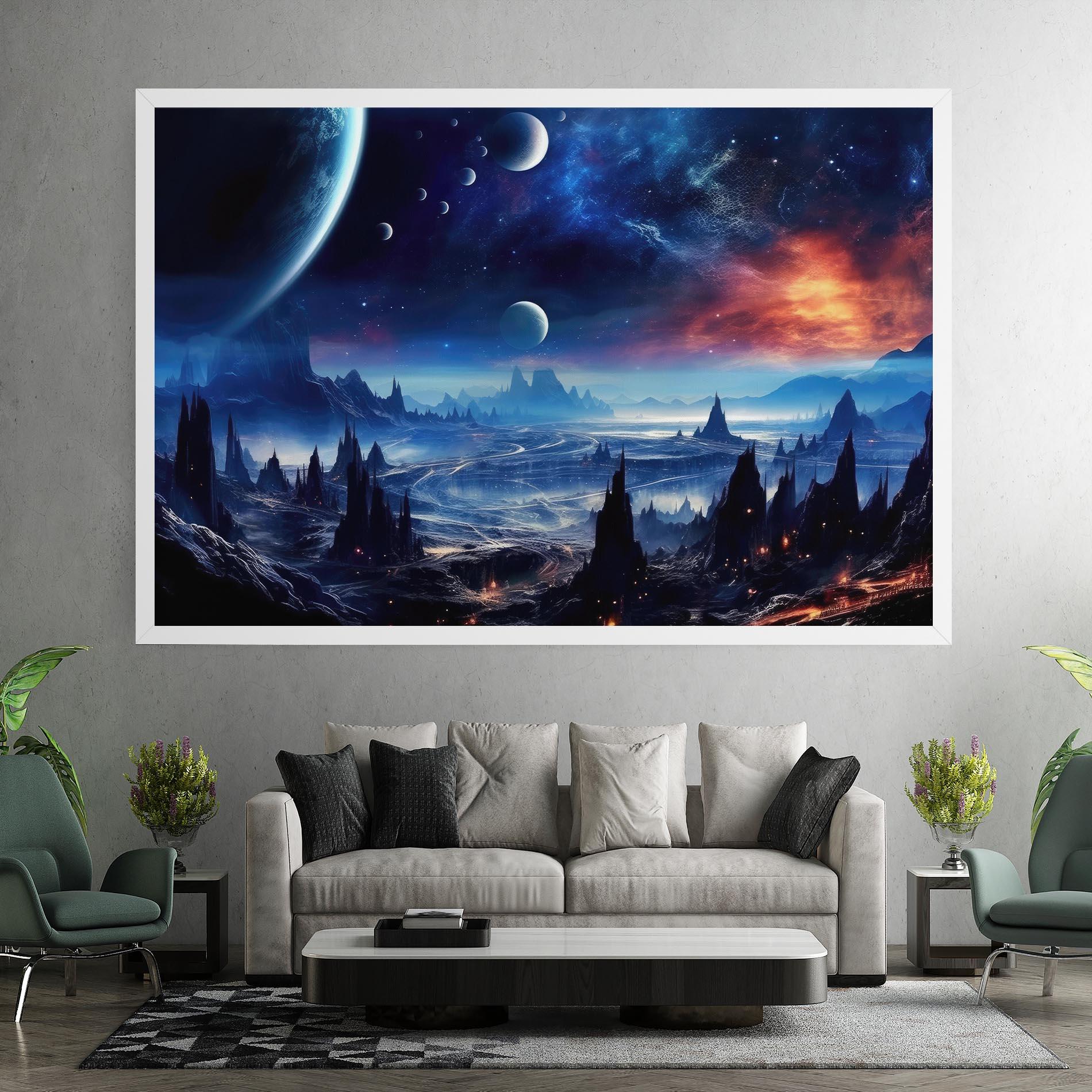 Tablou Canvas Planets And Stars mockup 7
