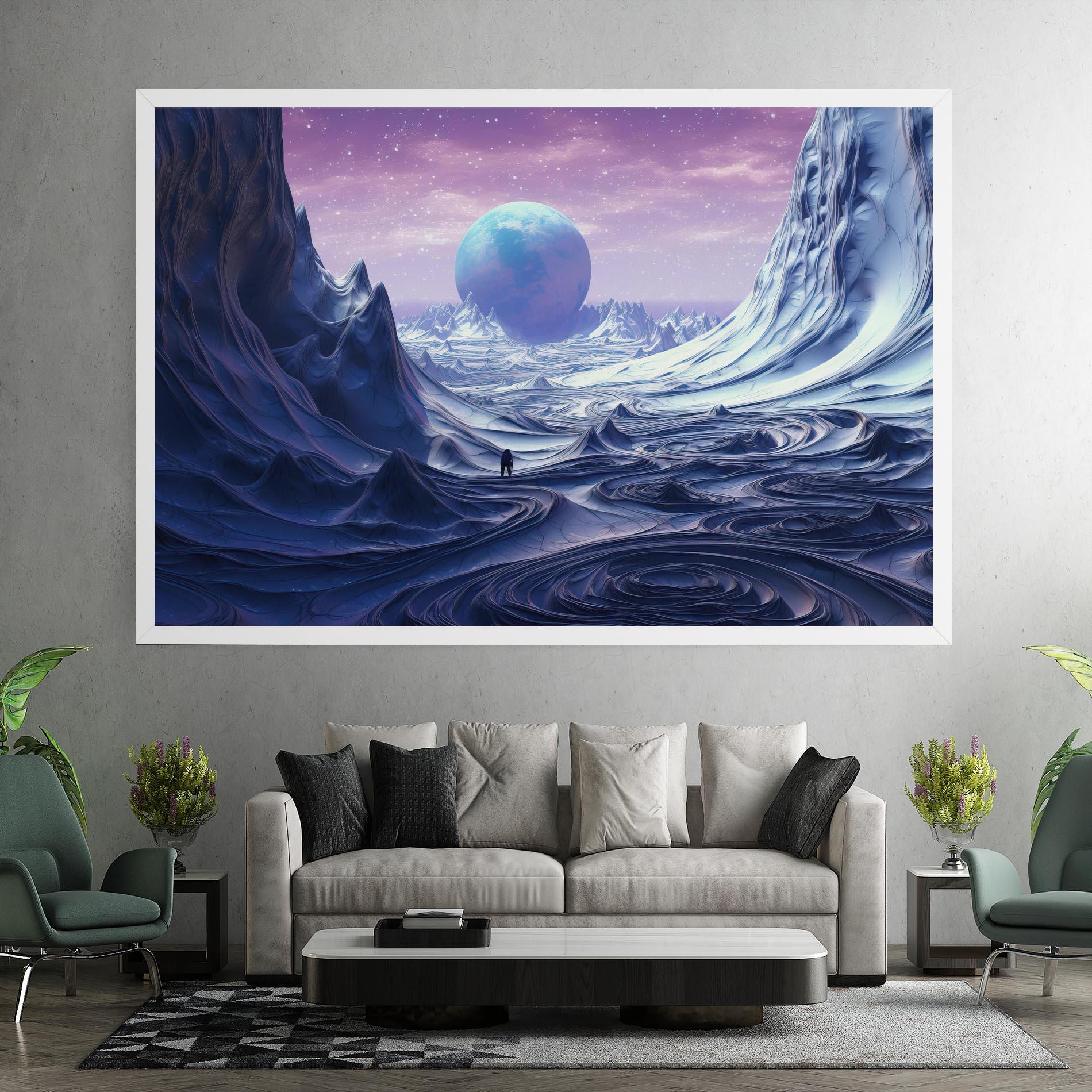Tablou Canvas Snowy Landscape Art mockup 7