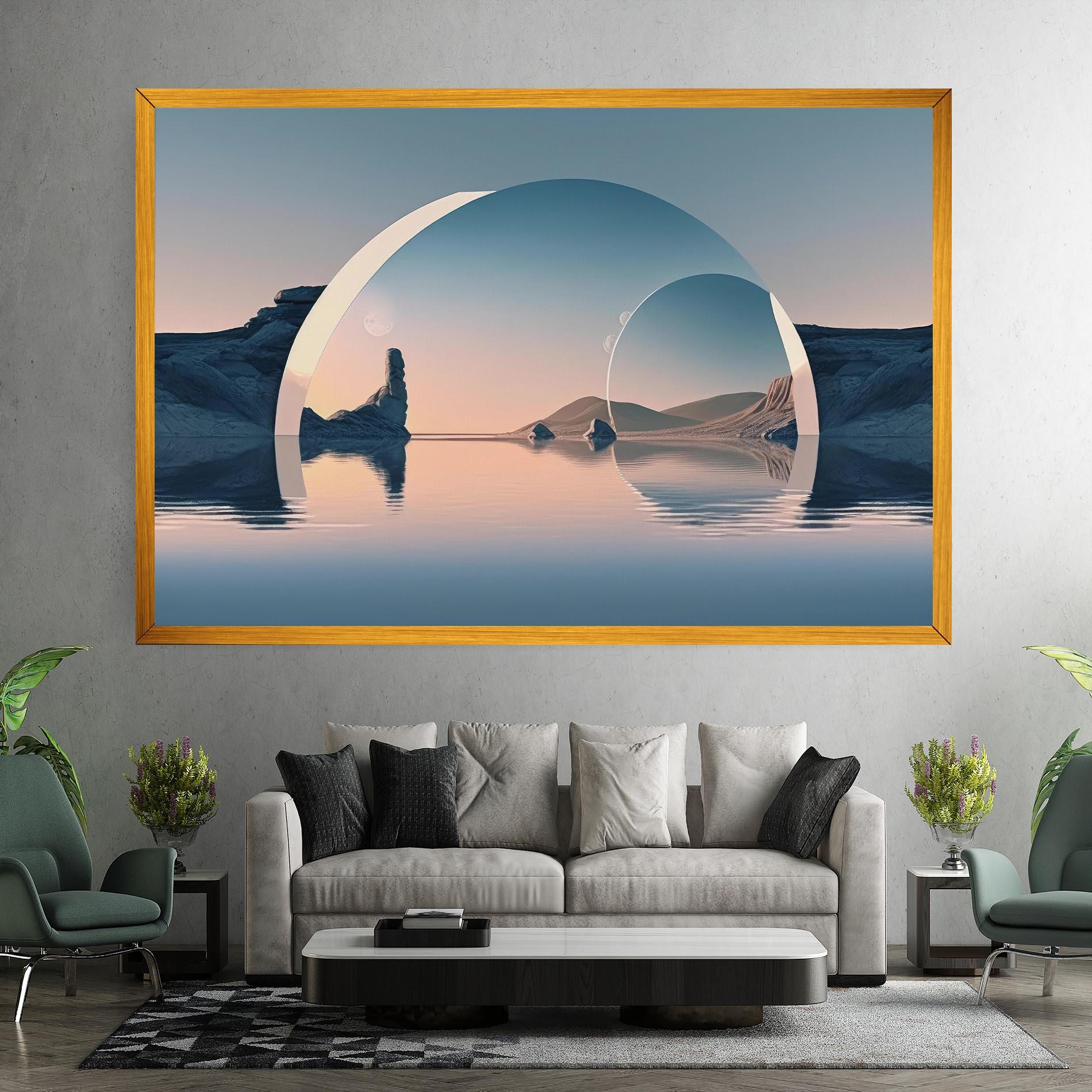 Tablou Canvas 3d Fantastic Elements mockup 7