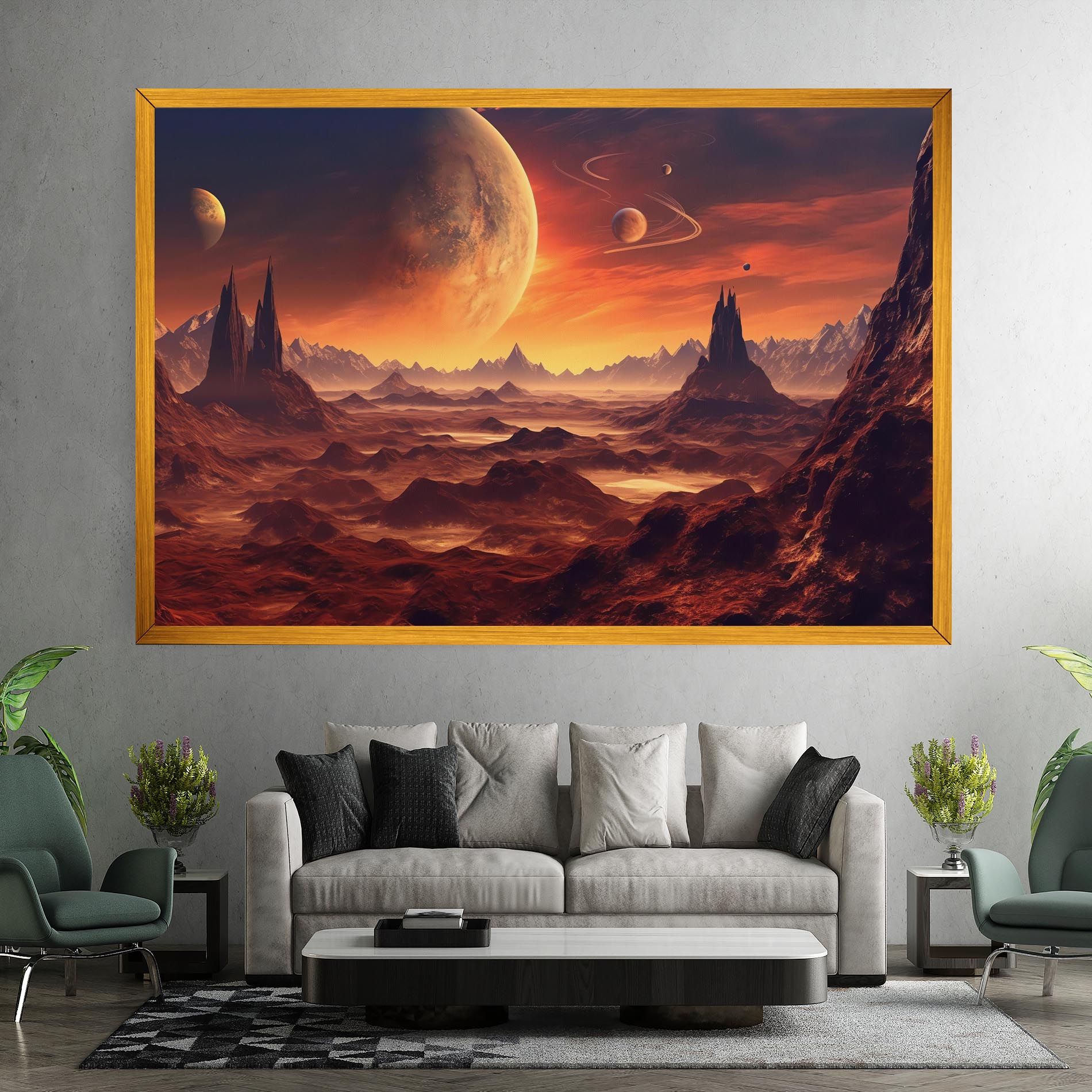 Fiery Orange Sunset mockup 7