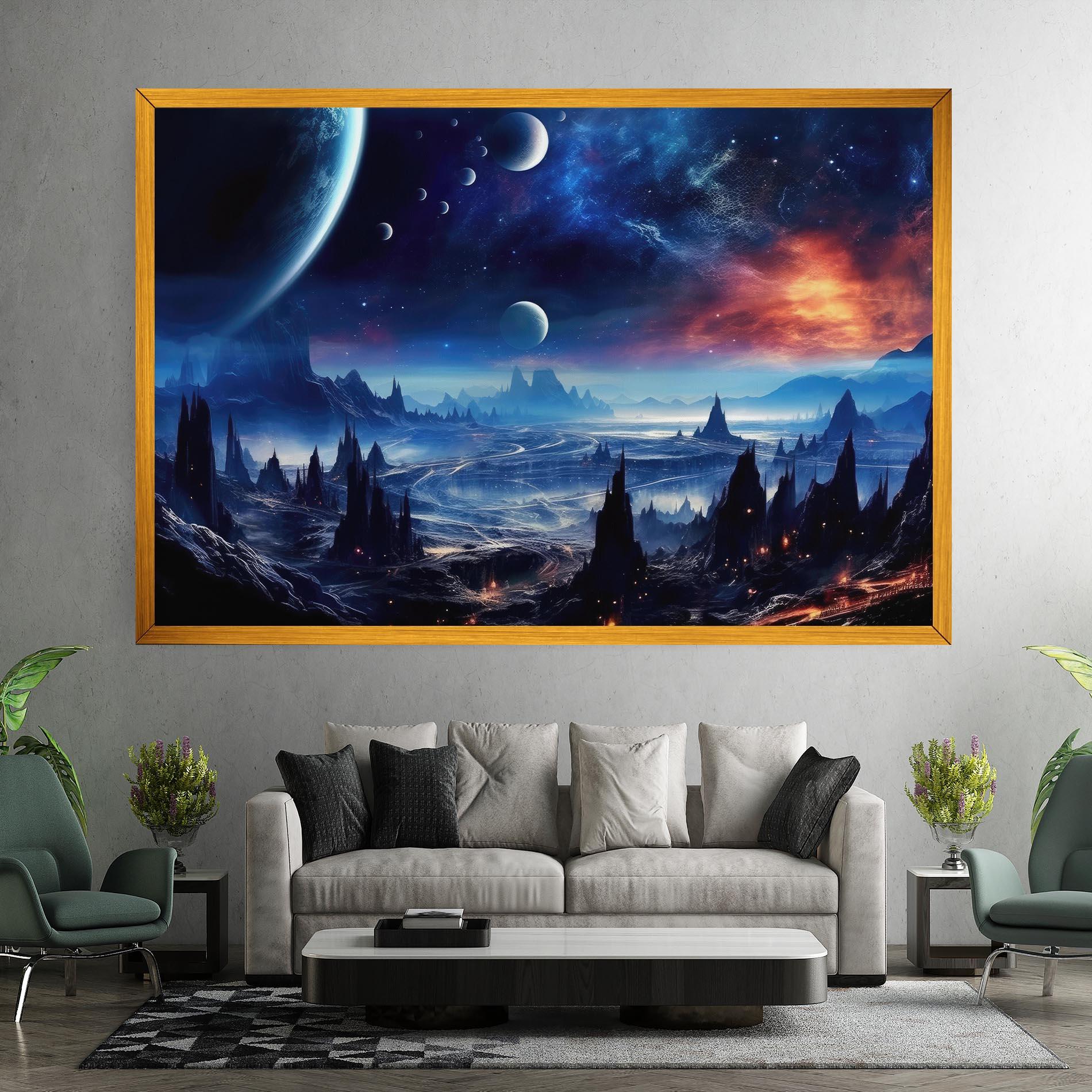 Tablou Canvas Planets And Stars mockup 7