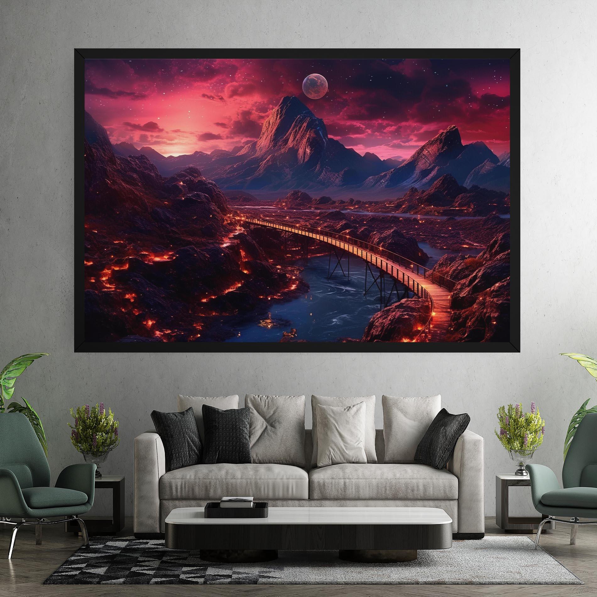 Tablou Canvas Interstellar Journey mockup 7