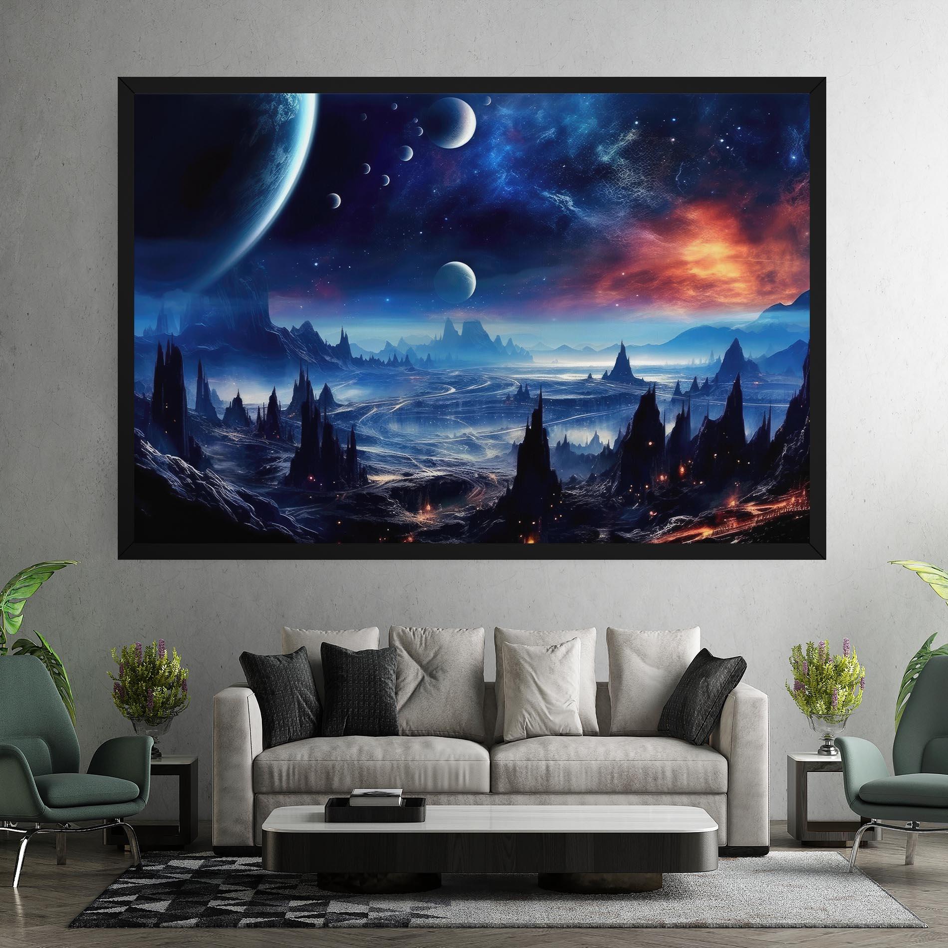 Tablou Canvas Planets And Stars mockup 7