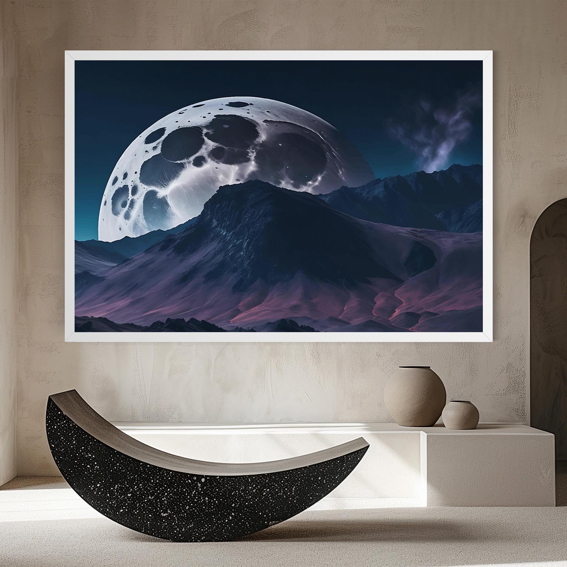 Tablou Canvas Full Moon Smoke mockup 8