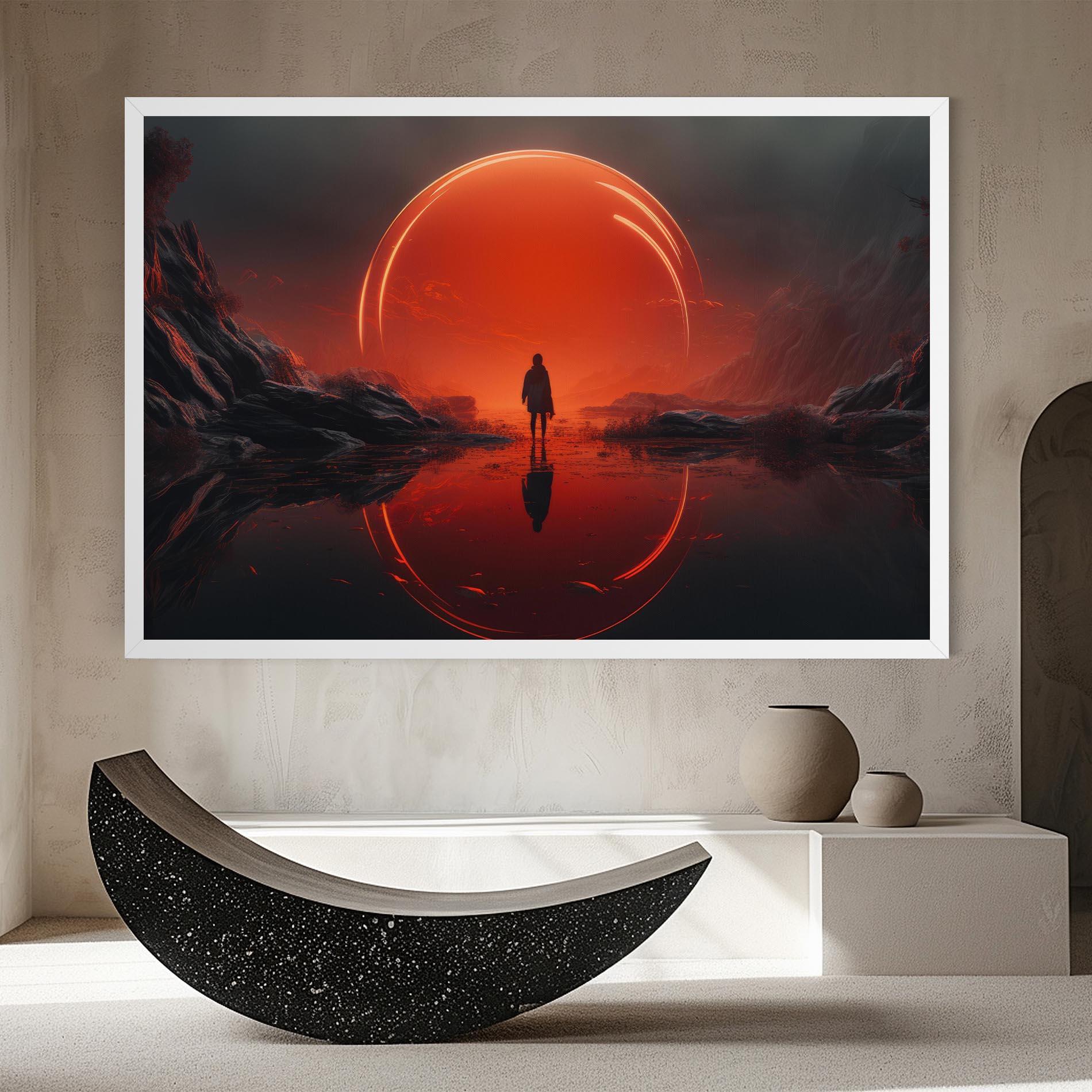 Tablou Canvas Man Orange Orb mockup 8