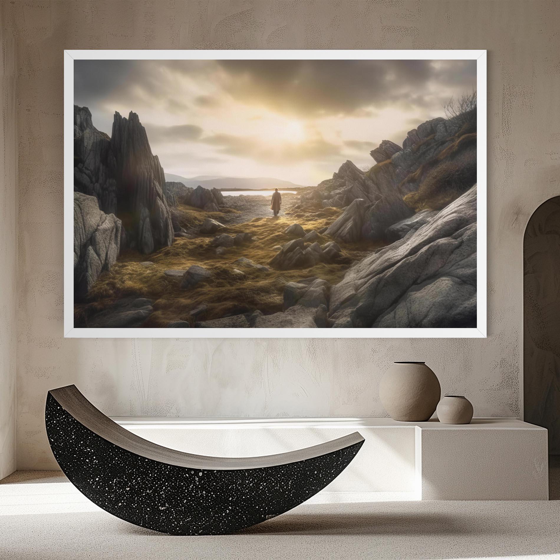 Tablou Canvas Rocky Area Man mockup 8