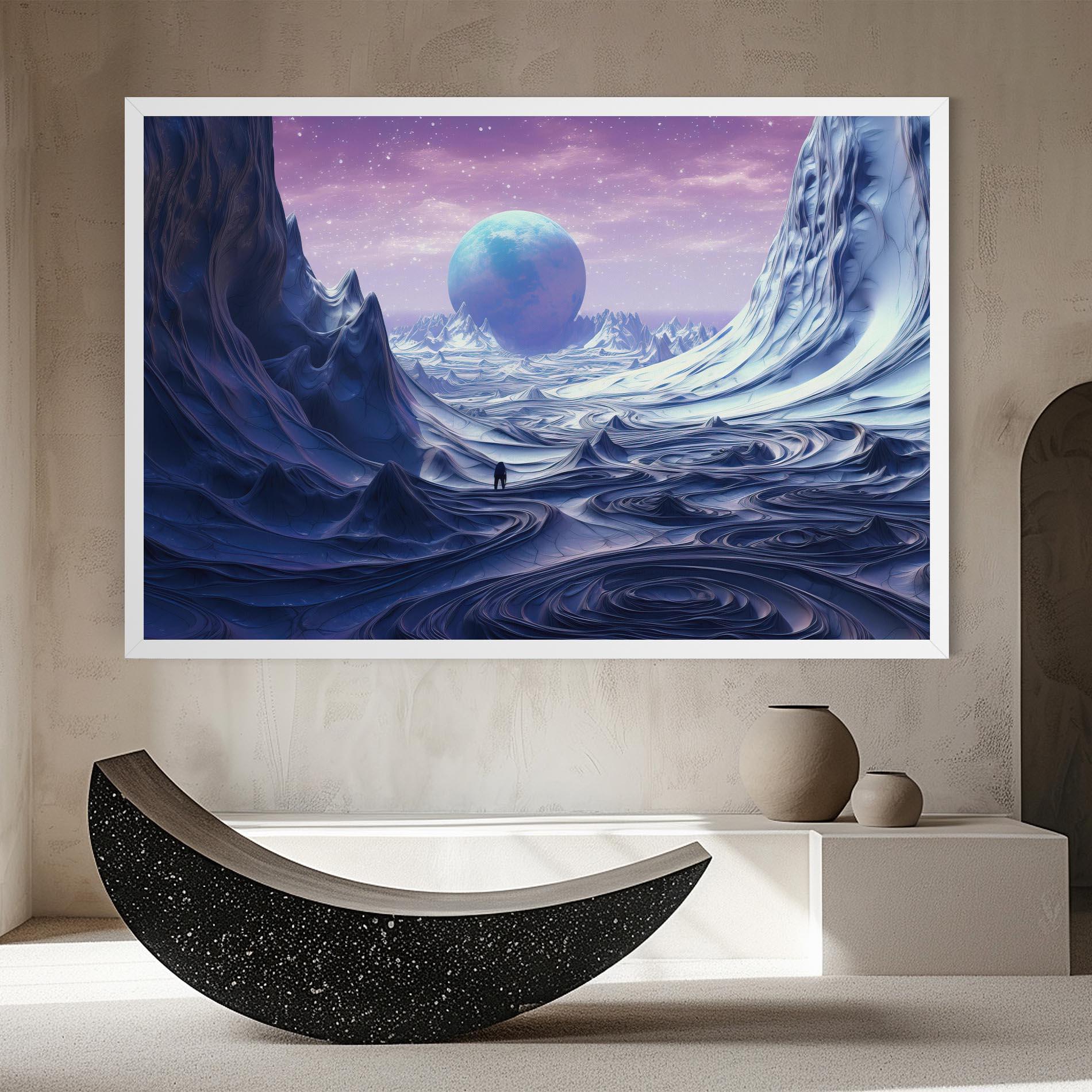 Tablou Canvas Snowy Landscape Art mockup 8