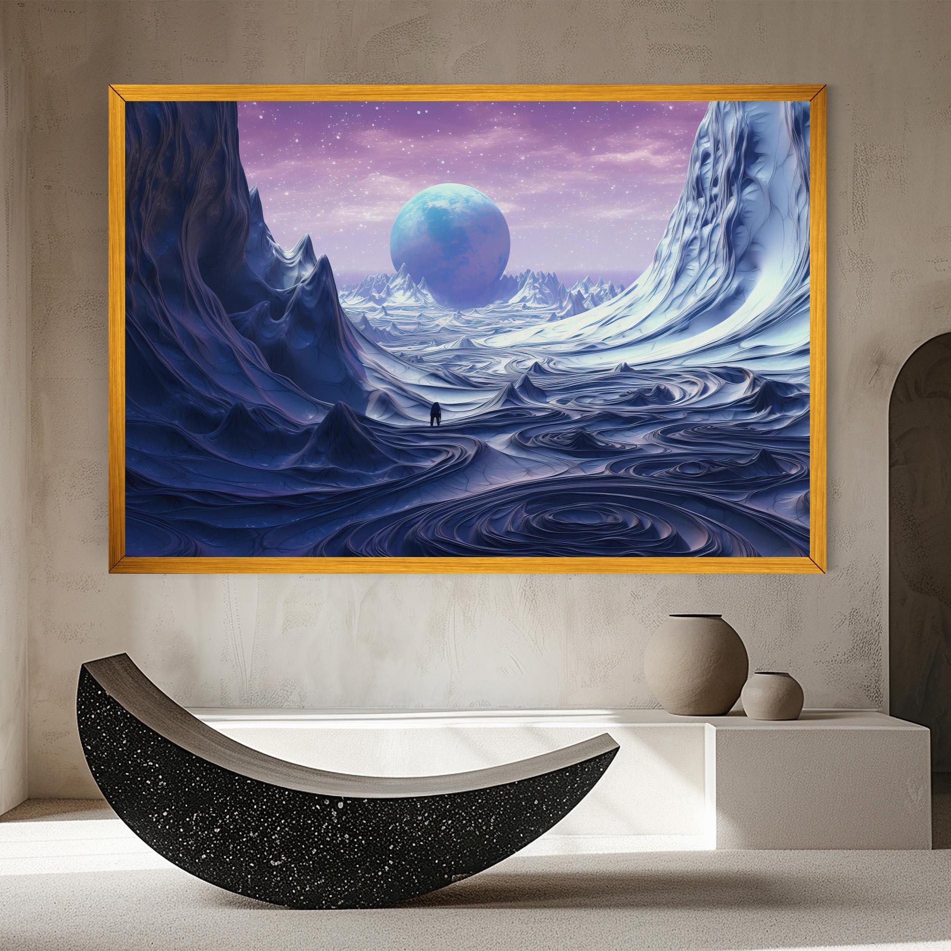 Tablou Canvas Snowy Landscape Art mockup 8