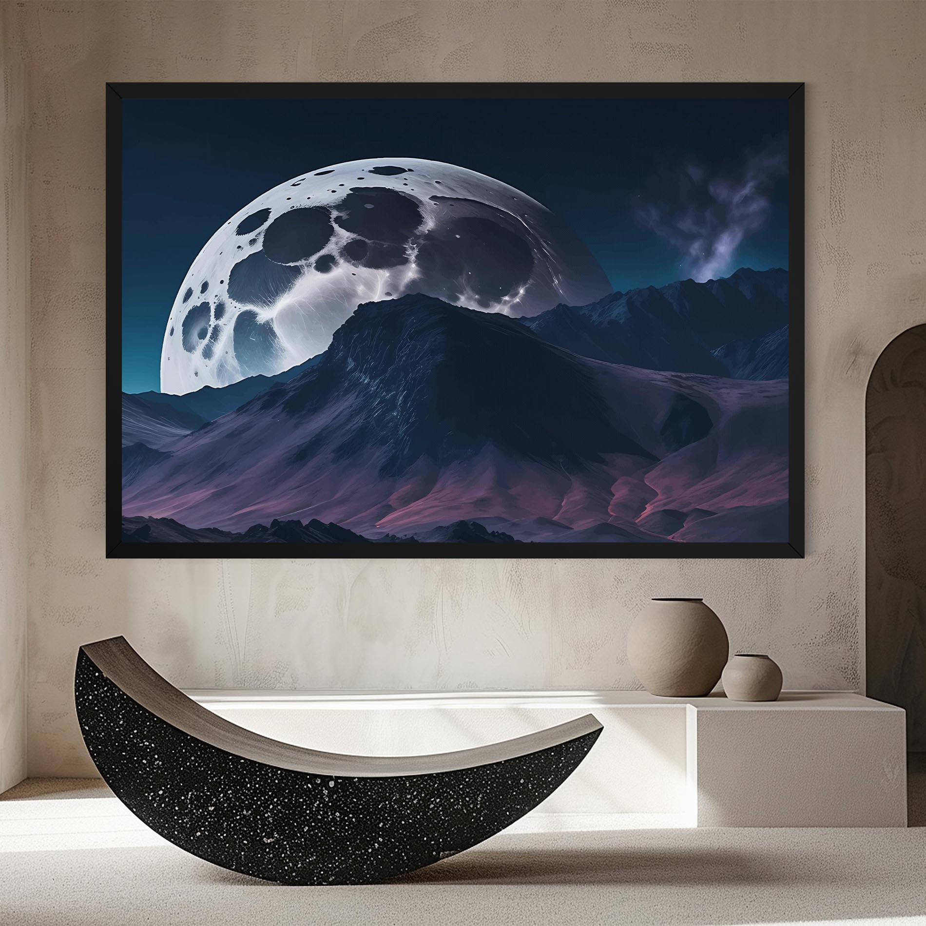 Tablou Canvas Full Moon Smoke mockup 8