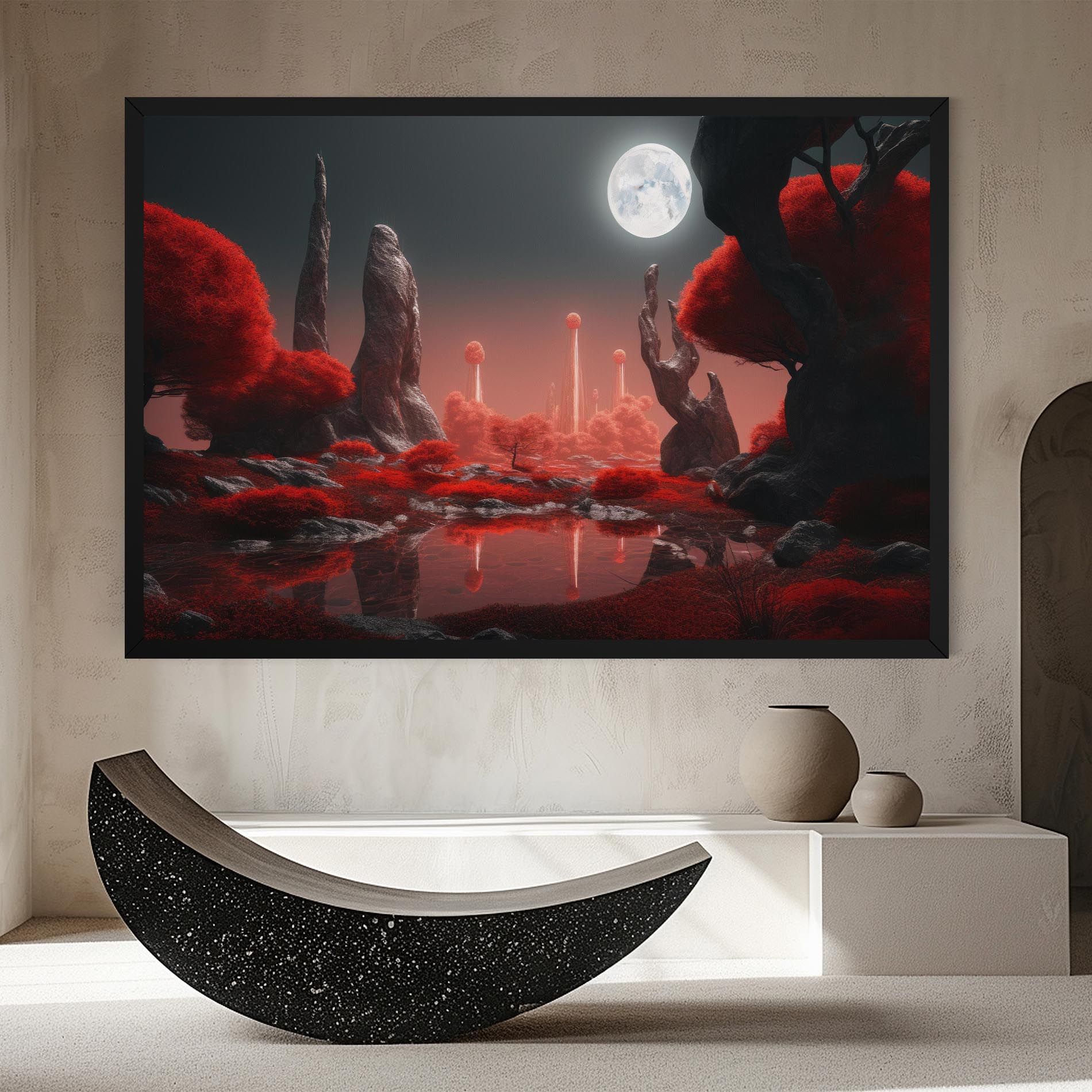 Red Alien Trees mockup 8