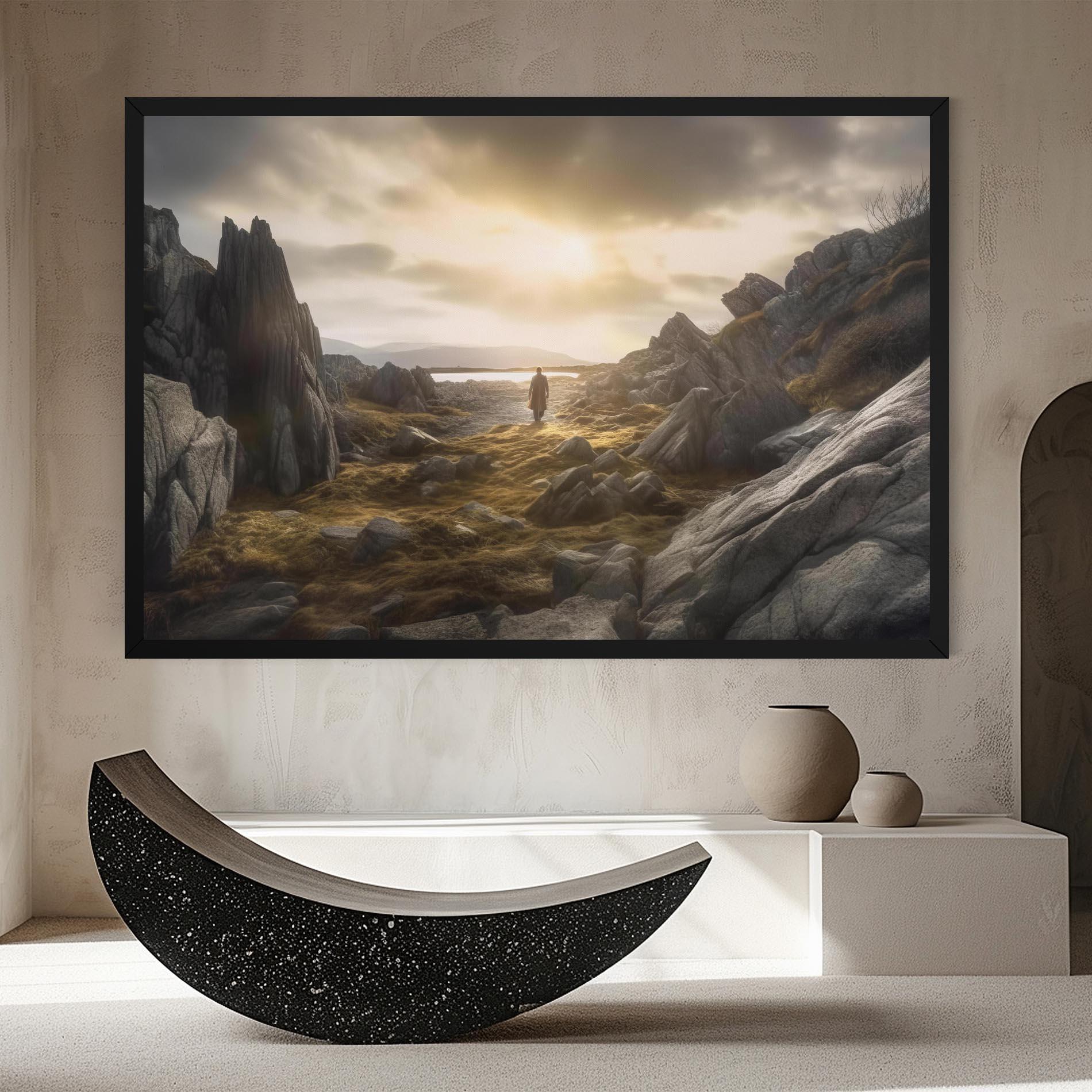 Tablou Canvas Rocky Area Man mockup 8