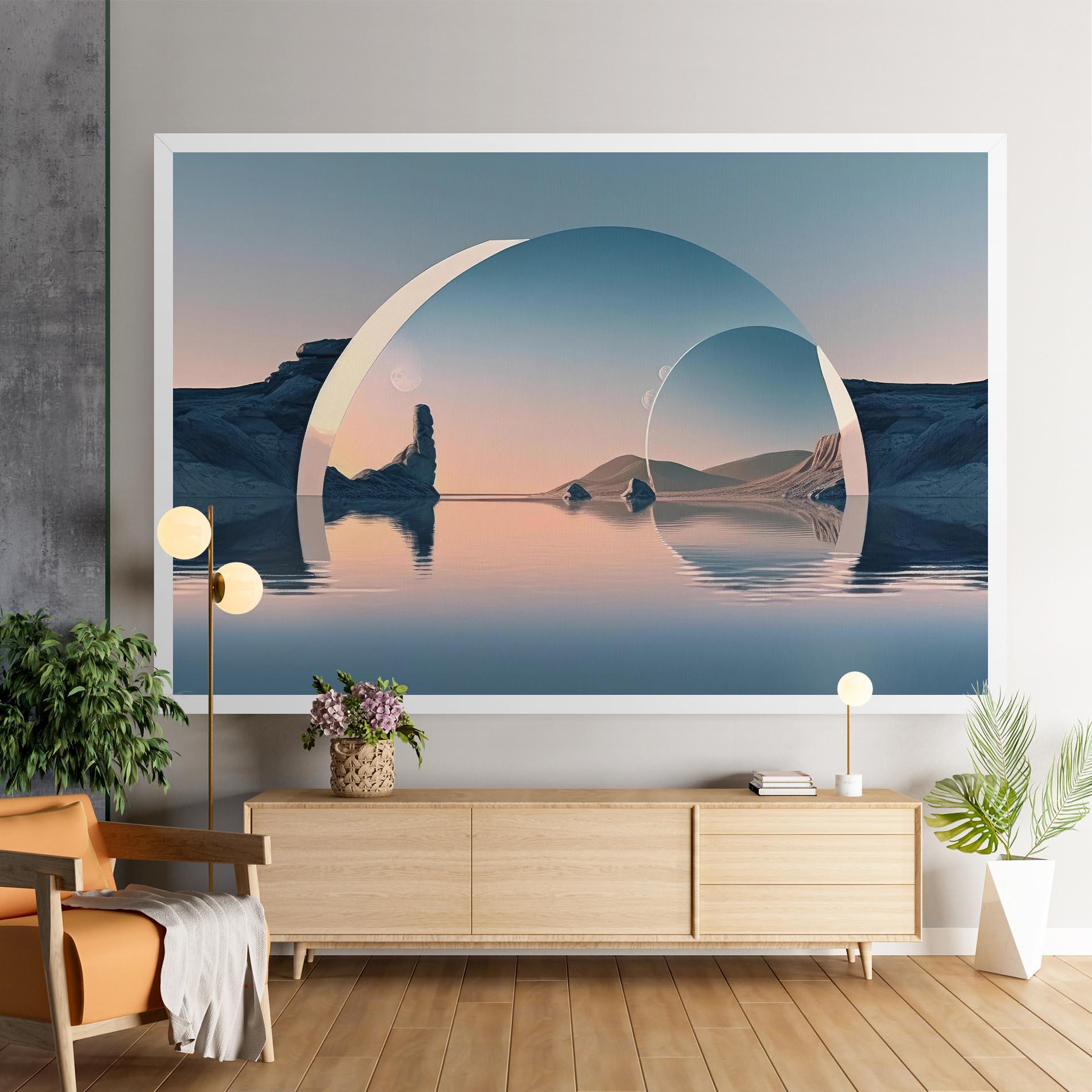 Tablou Canvas 3d Fantastic Elements mockup 9