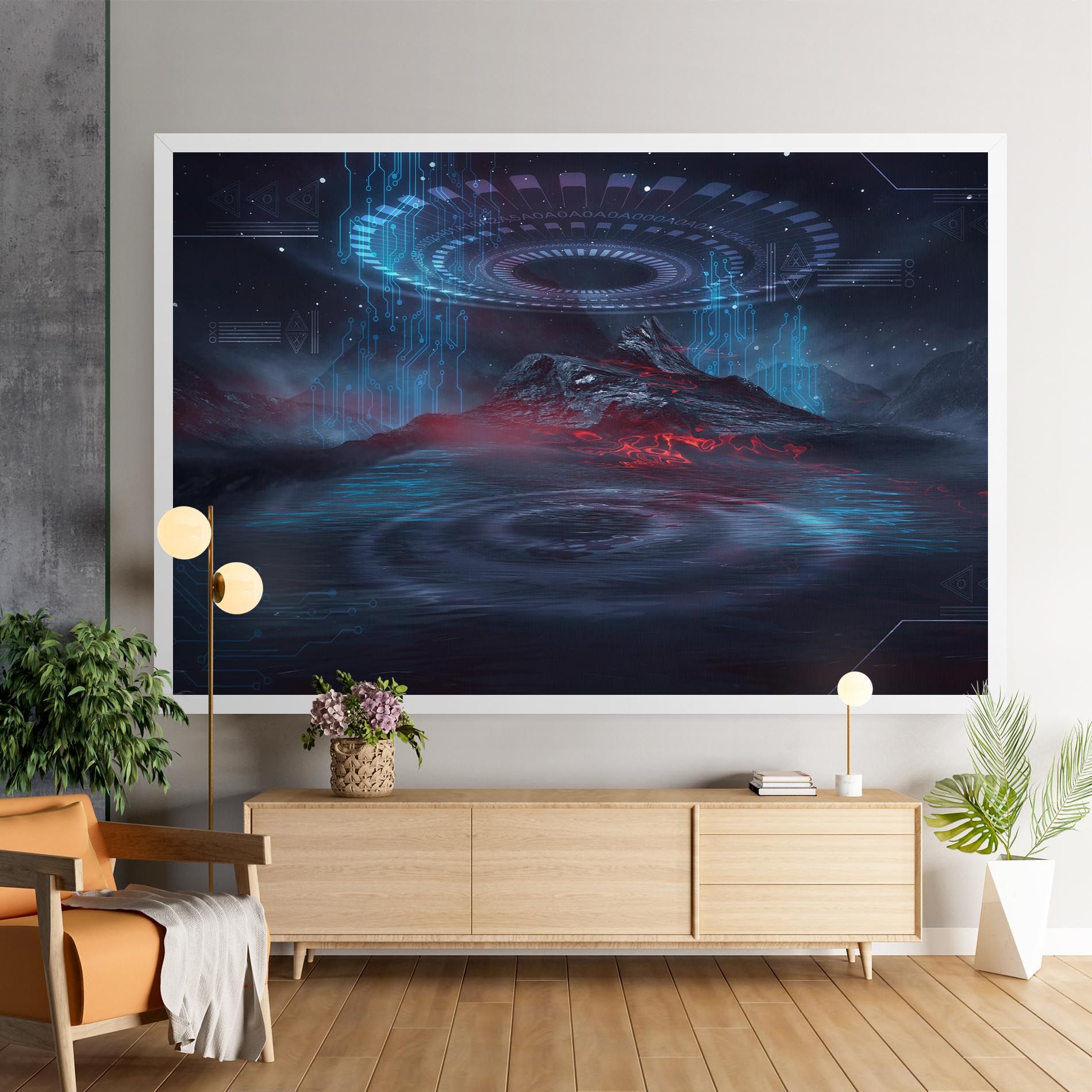 Neon Space Galaxy mockup 9