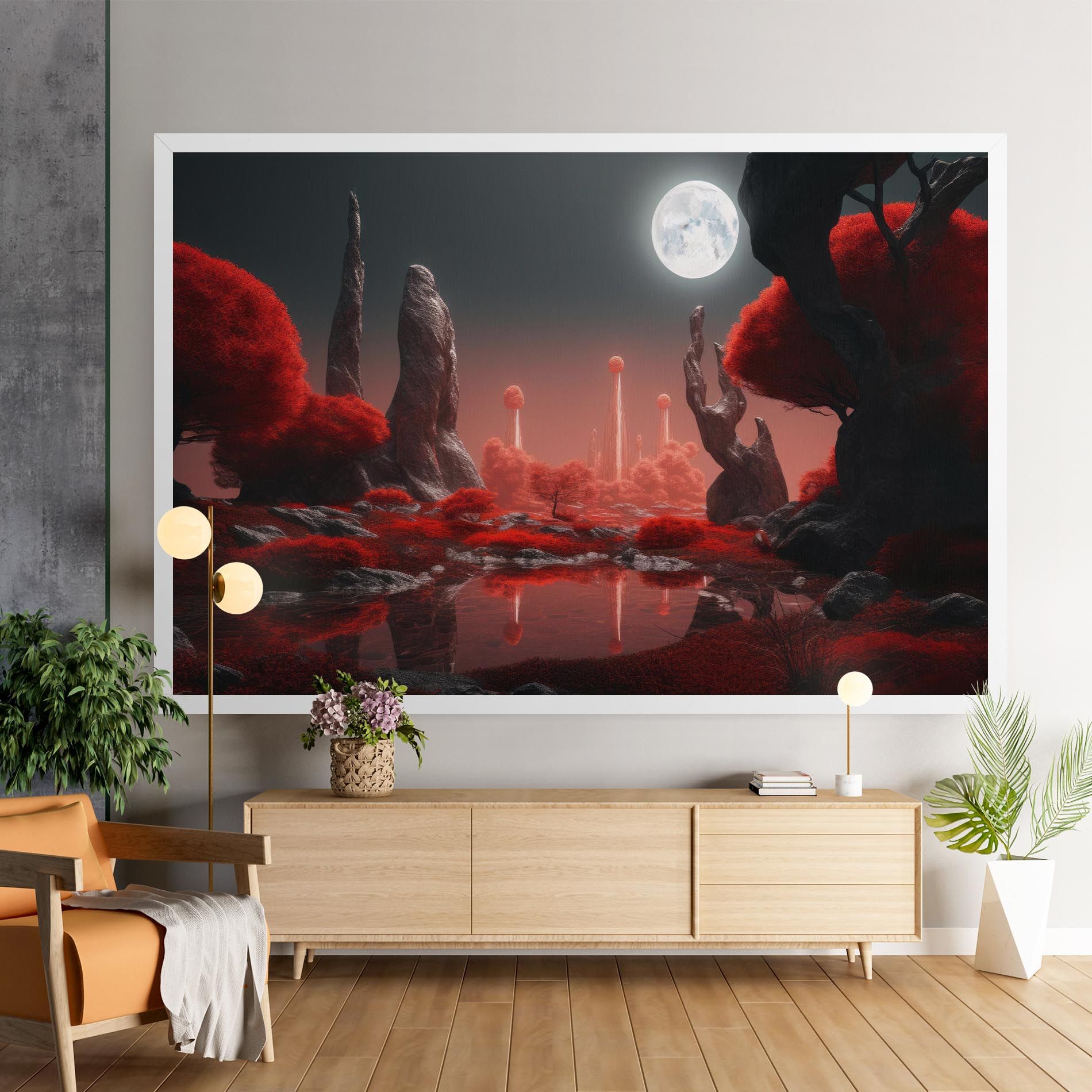 Red Alien Trees mockup 9