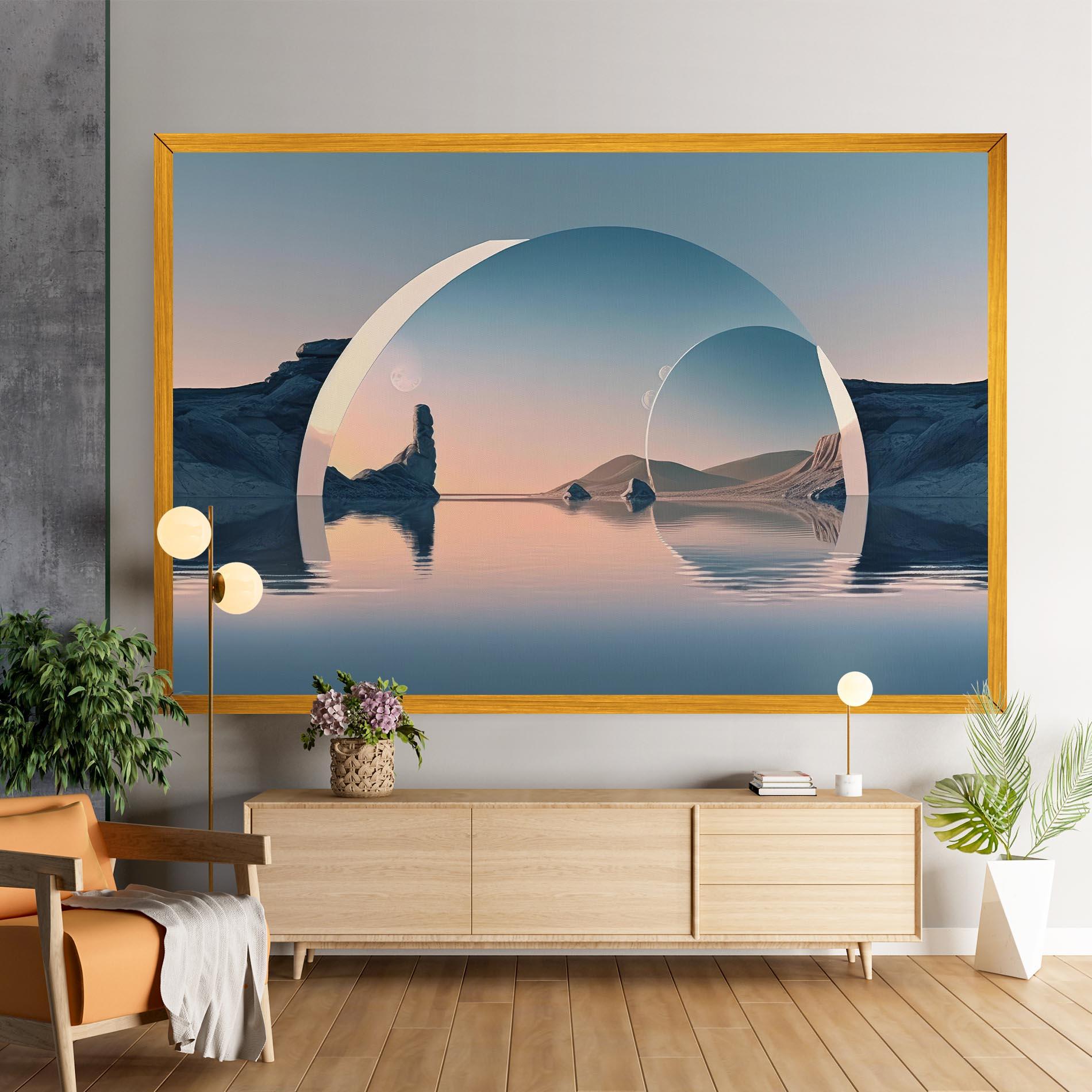 Tablou Canvas 3d Fantastic Elements mockup 9