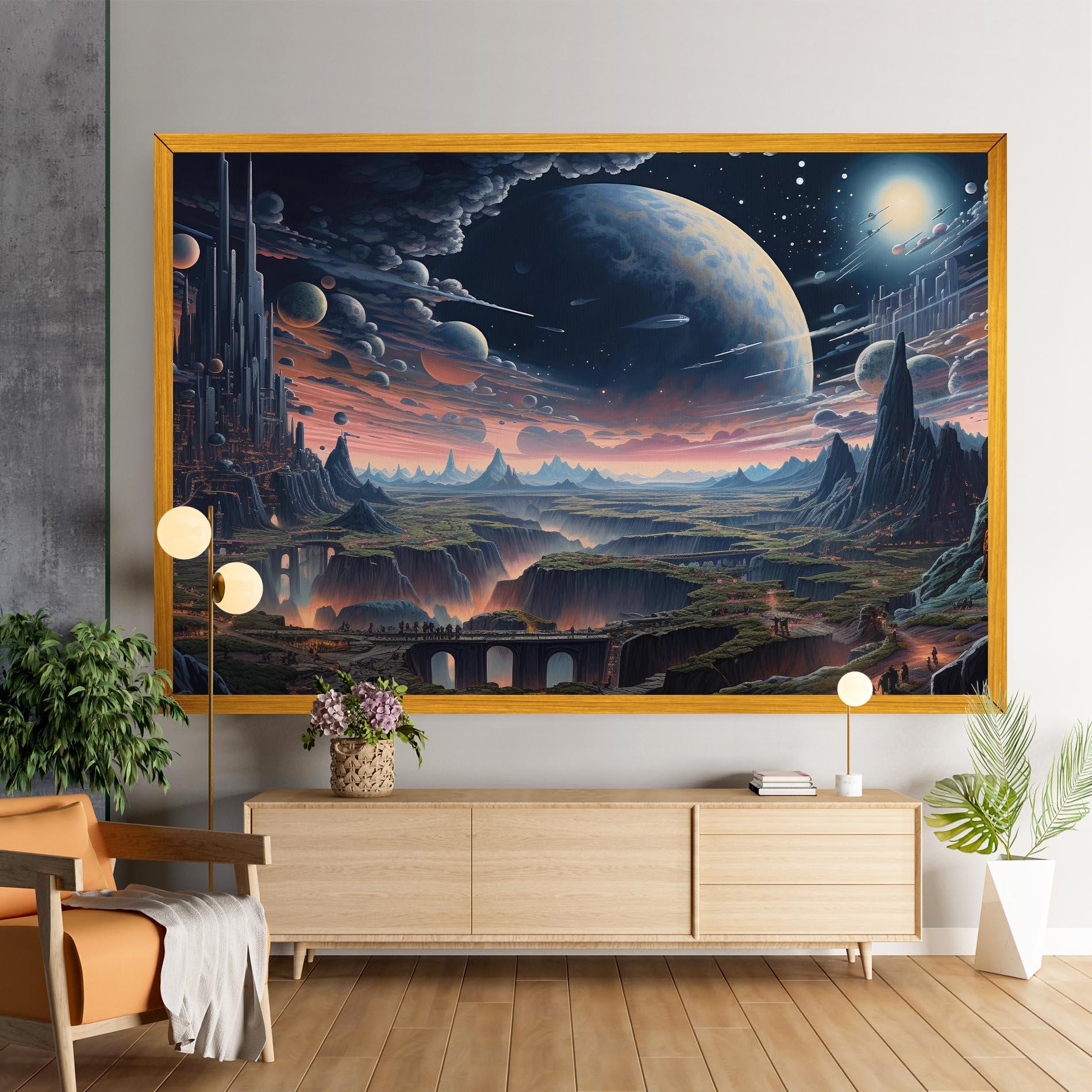 Tablou Canvas Celestial Chronicler mockup 9