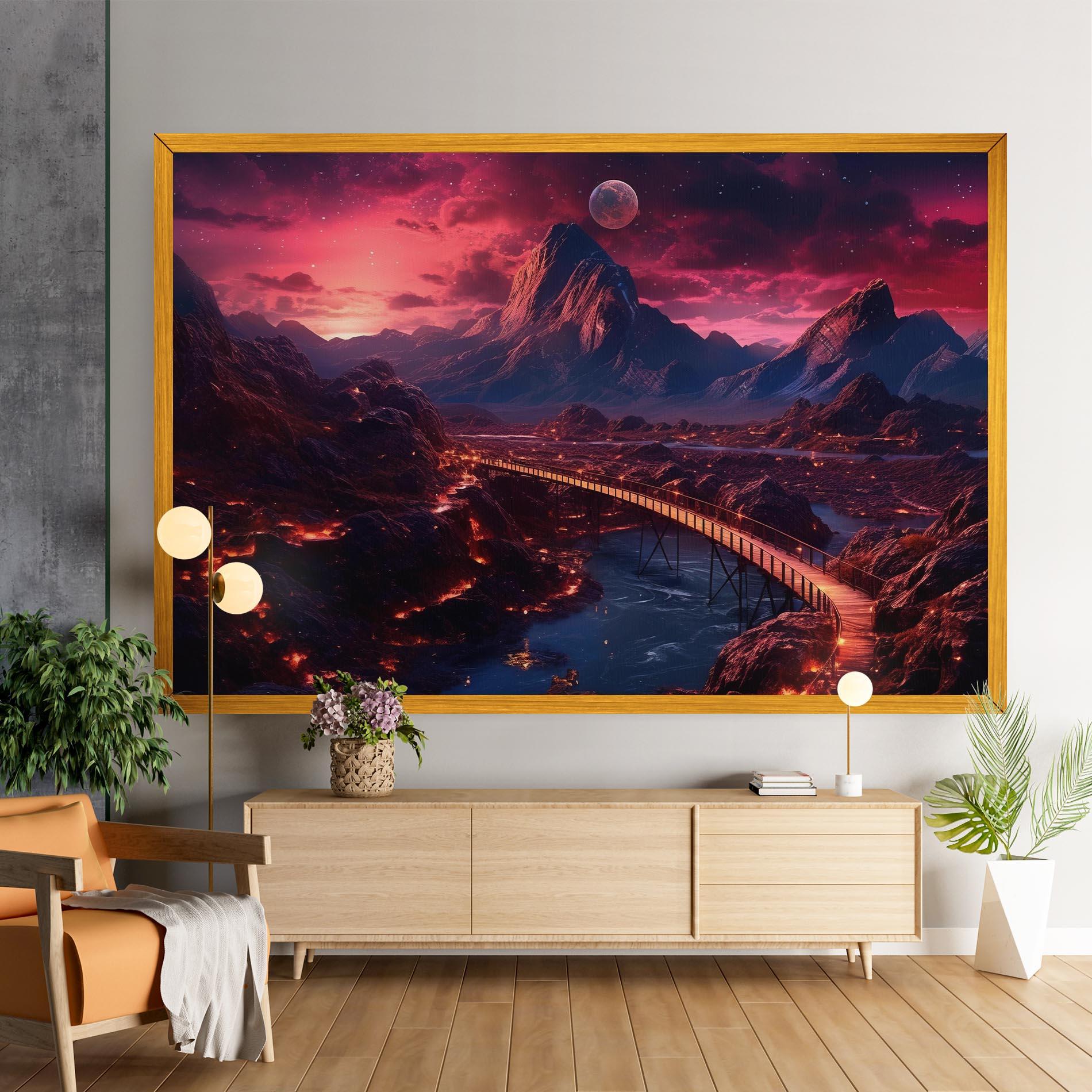 Tablou Canvas Interstellar Journey mockup 9