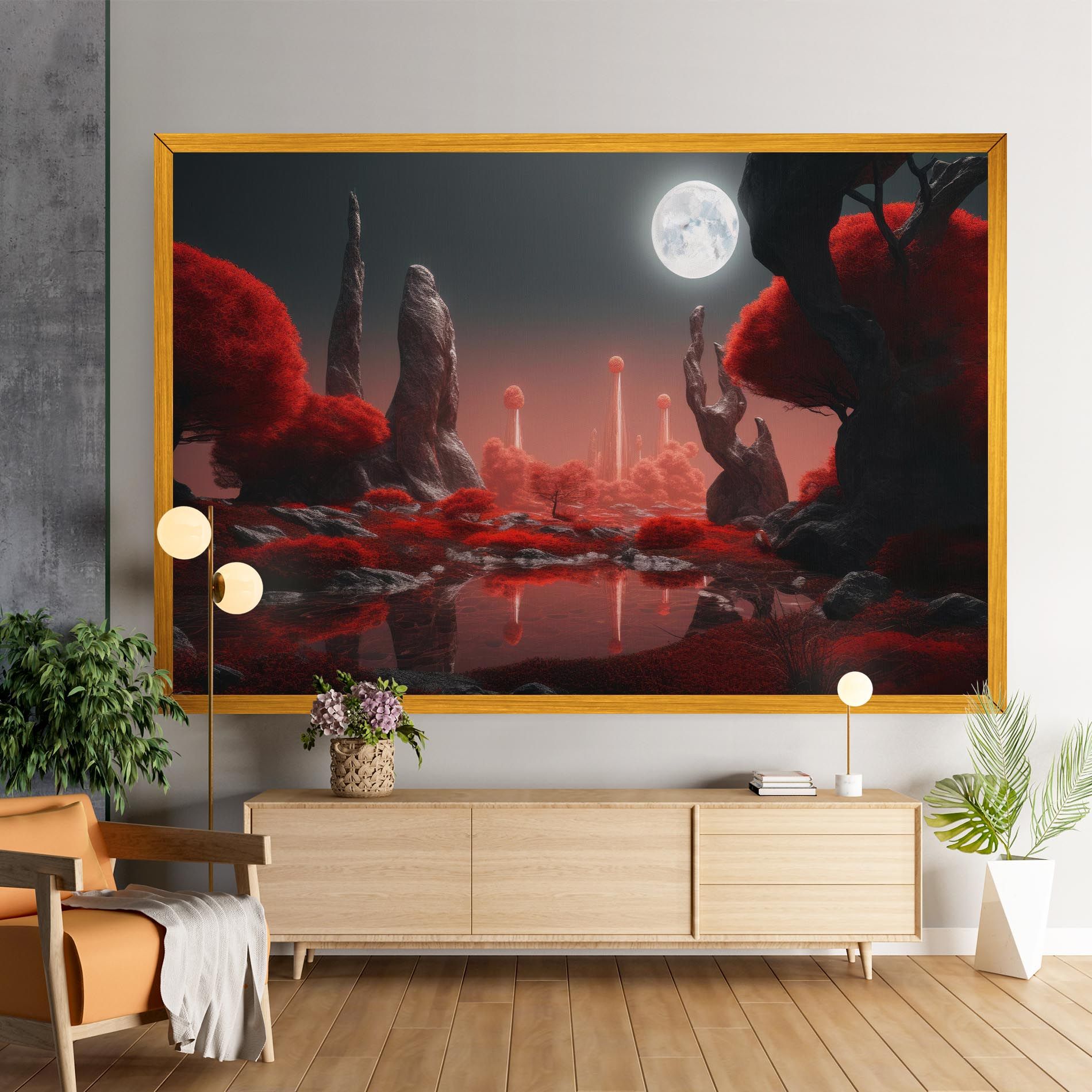 Red Alien Trees mockup 9