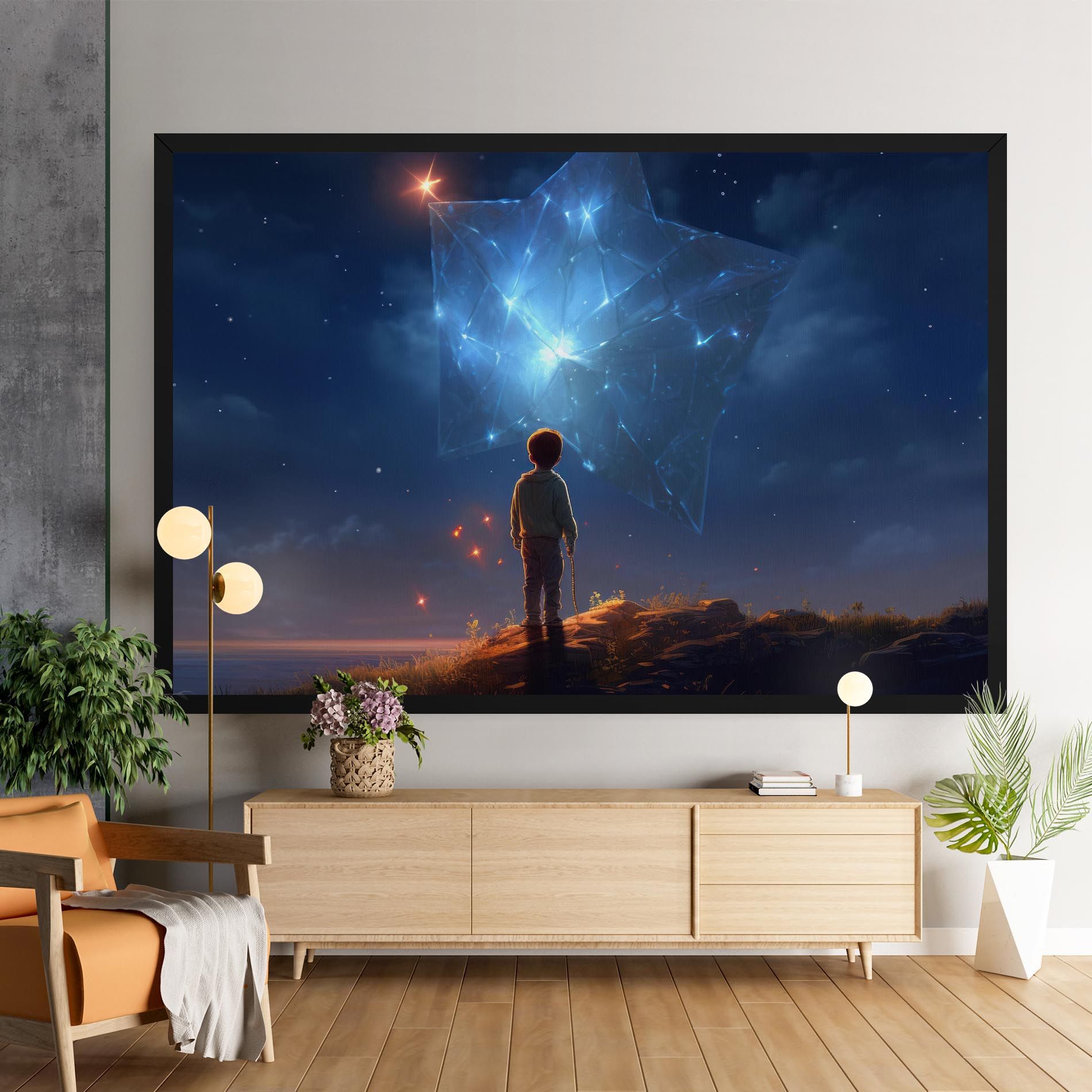 Blue Star Floating mockup 9