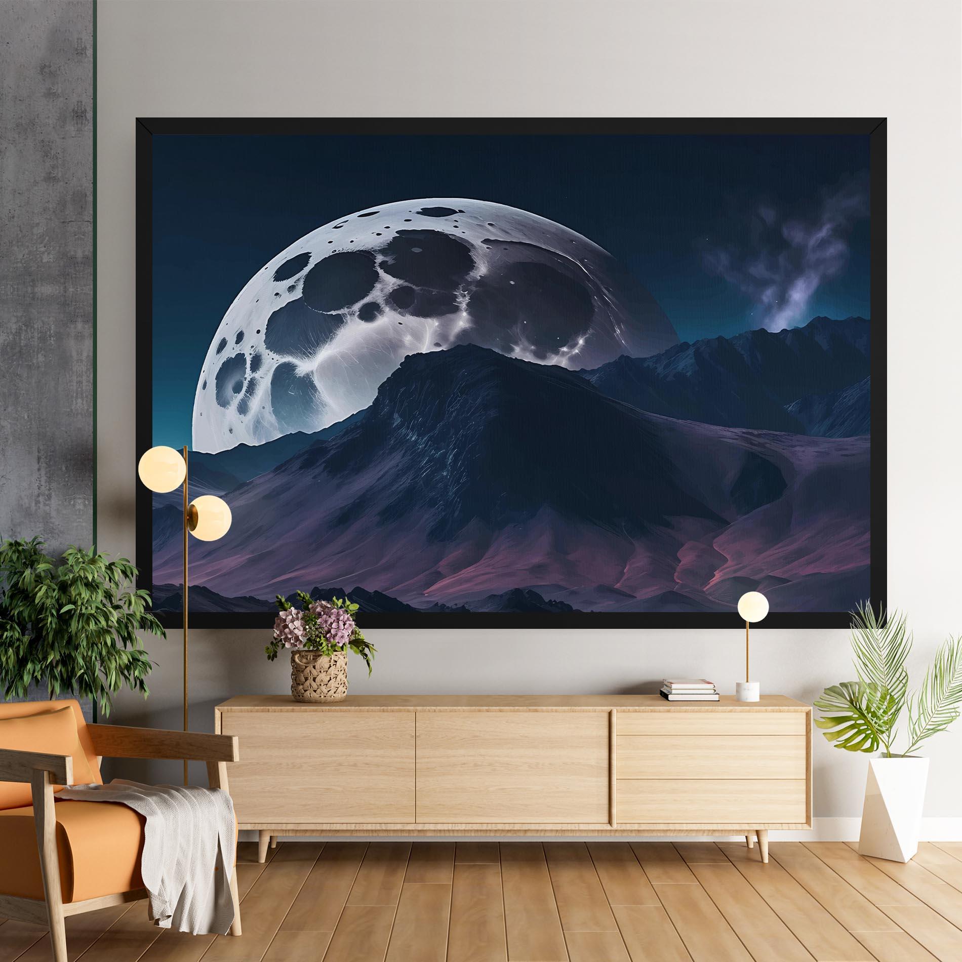 Tablou Canvas Full Moon Smoke mockup 9