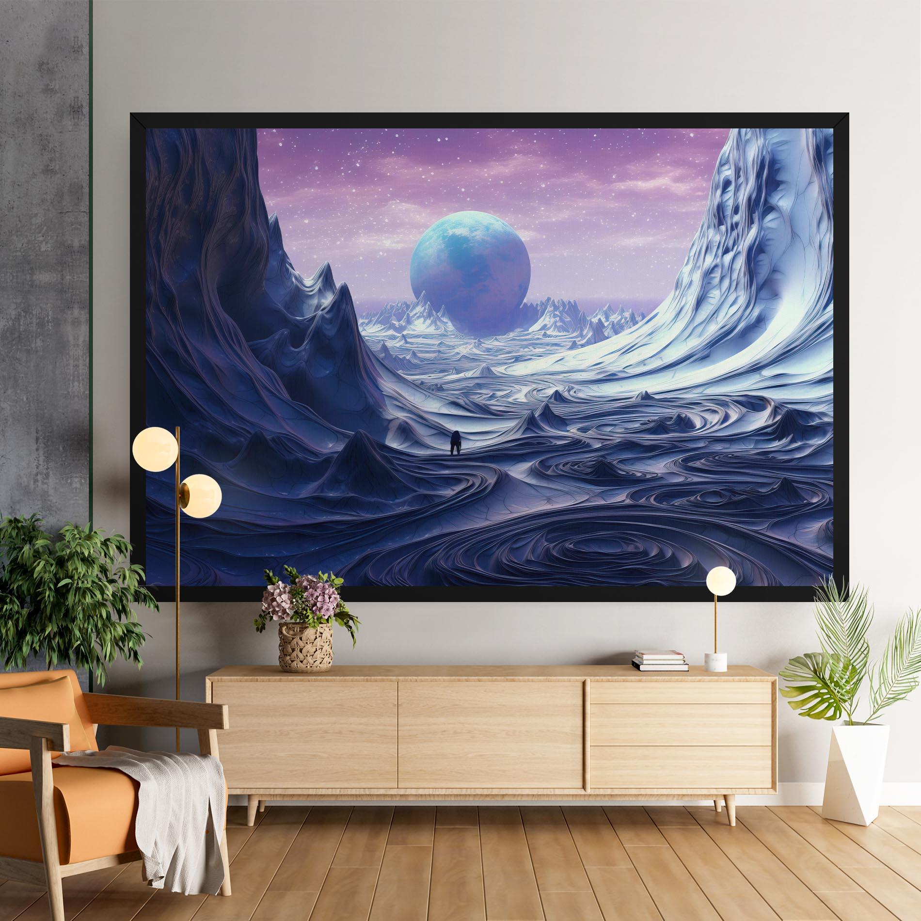 Tablou Canvas Snowy Landscape Art mockup 9