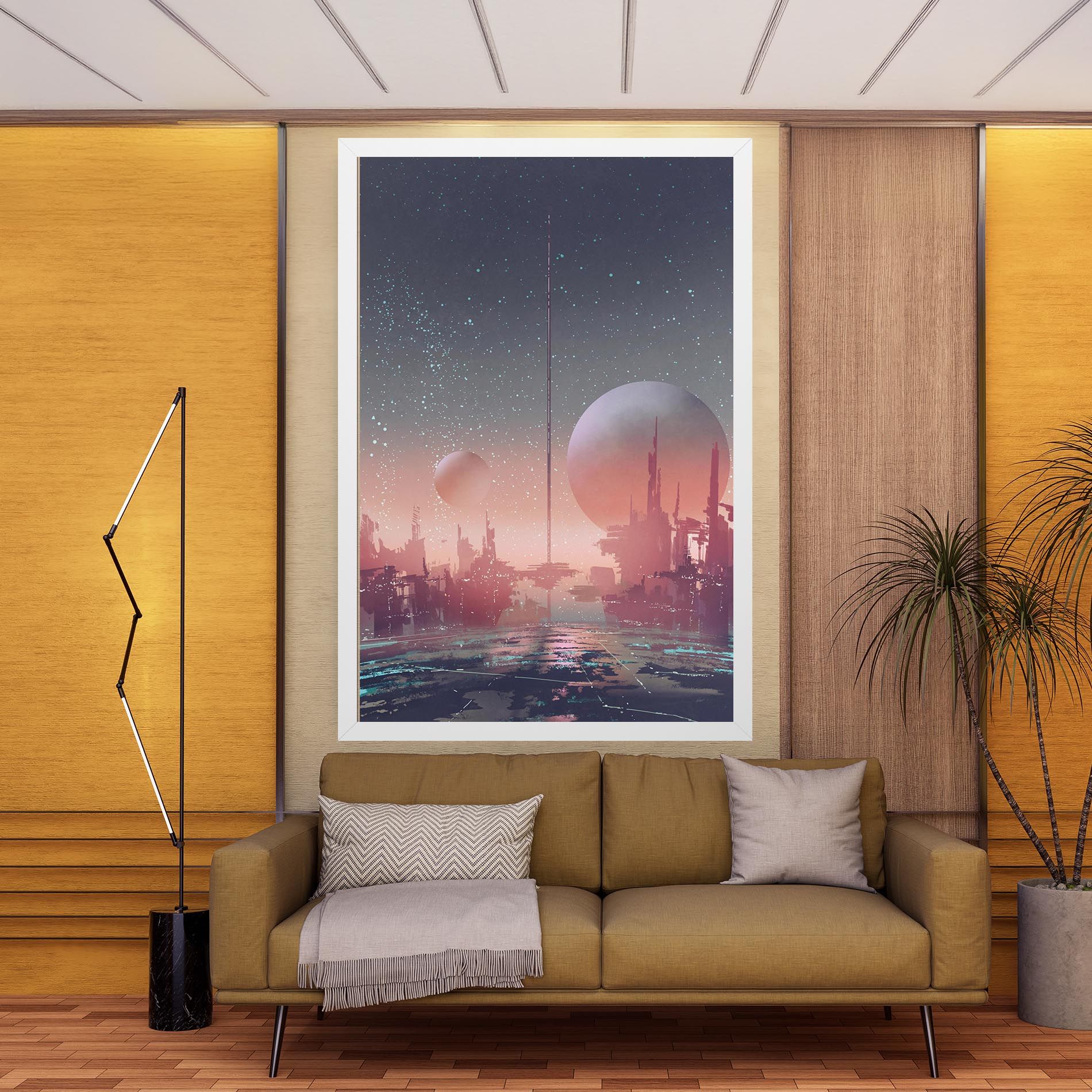 Futuristic Alien Buildings mockup 9