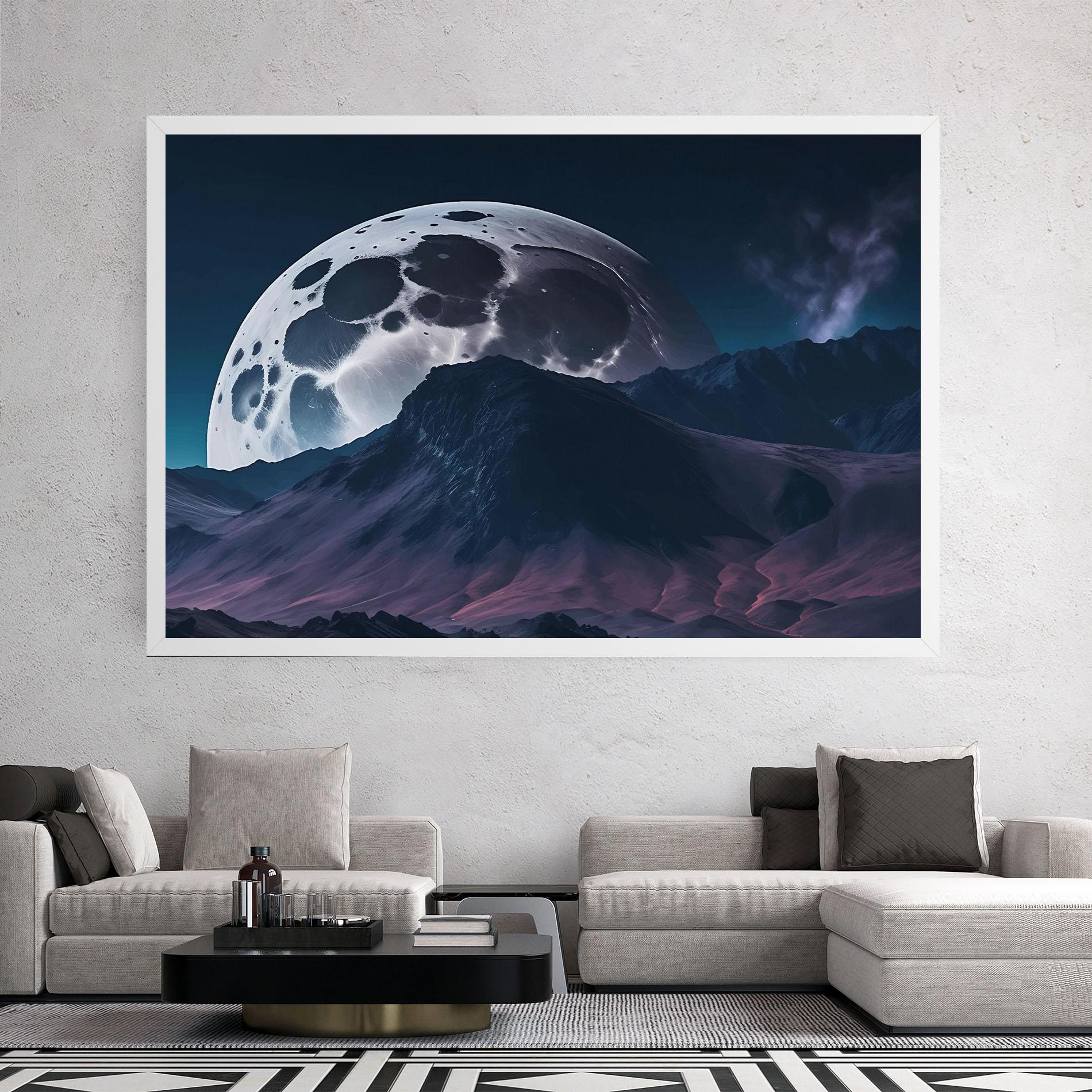 Tablou Canvas Full Moon Smoke mockup 2