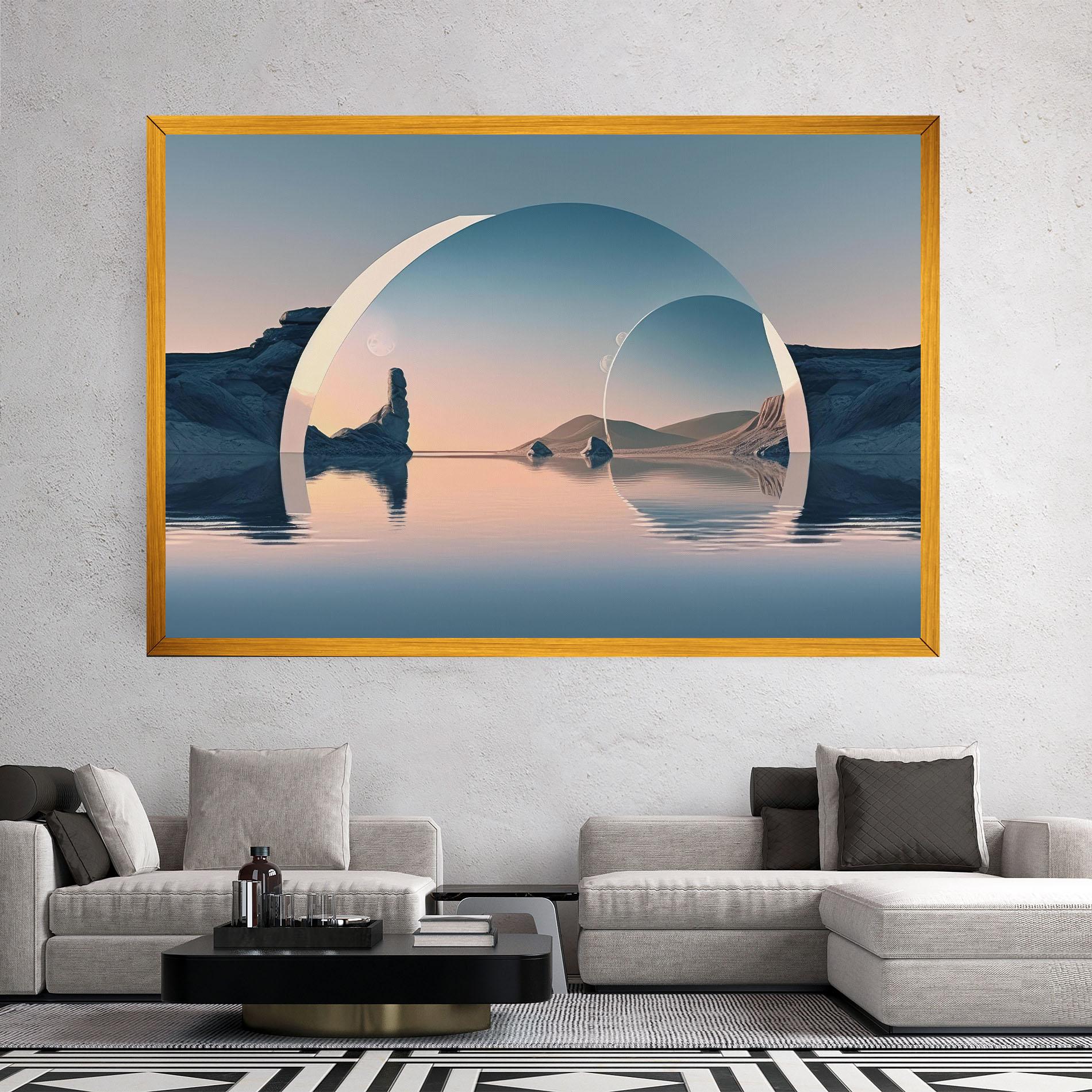 Tablou Canvas 3d Fantastic Elements mockup 2