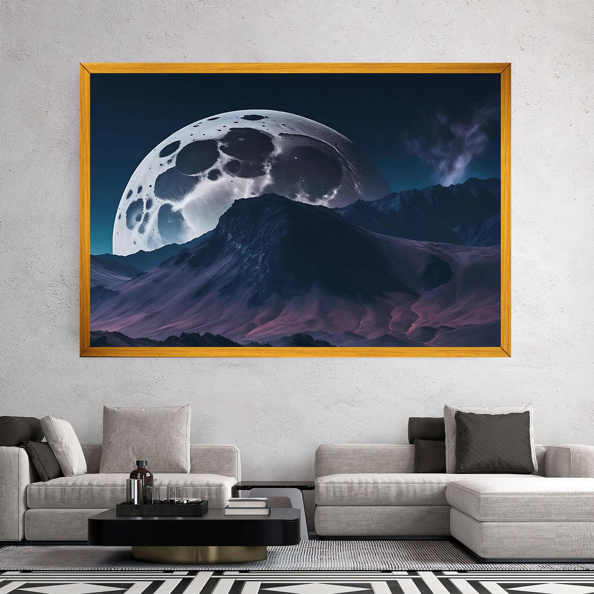 Tablou Canvas Full Moon Smoke mockup 2