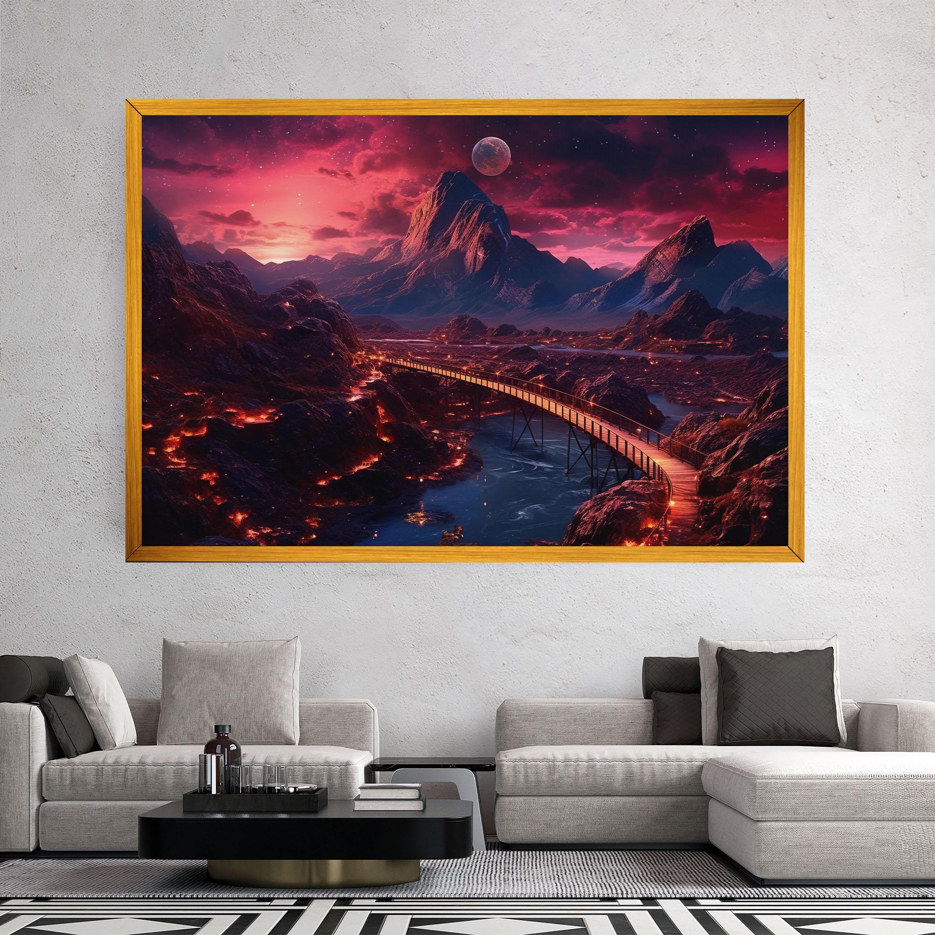 Tablou Canvas Interstellar Journey mockup 2