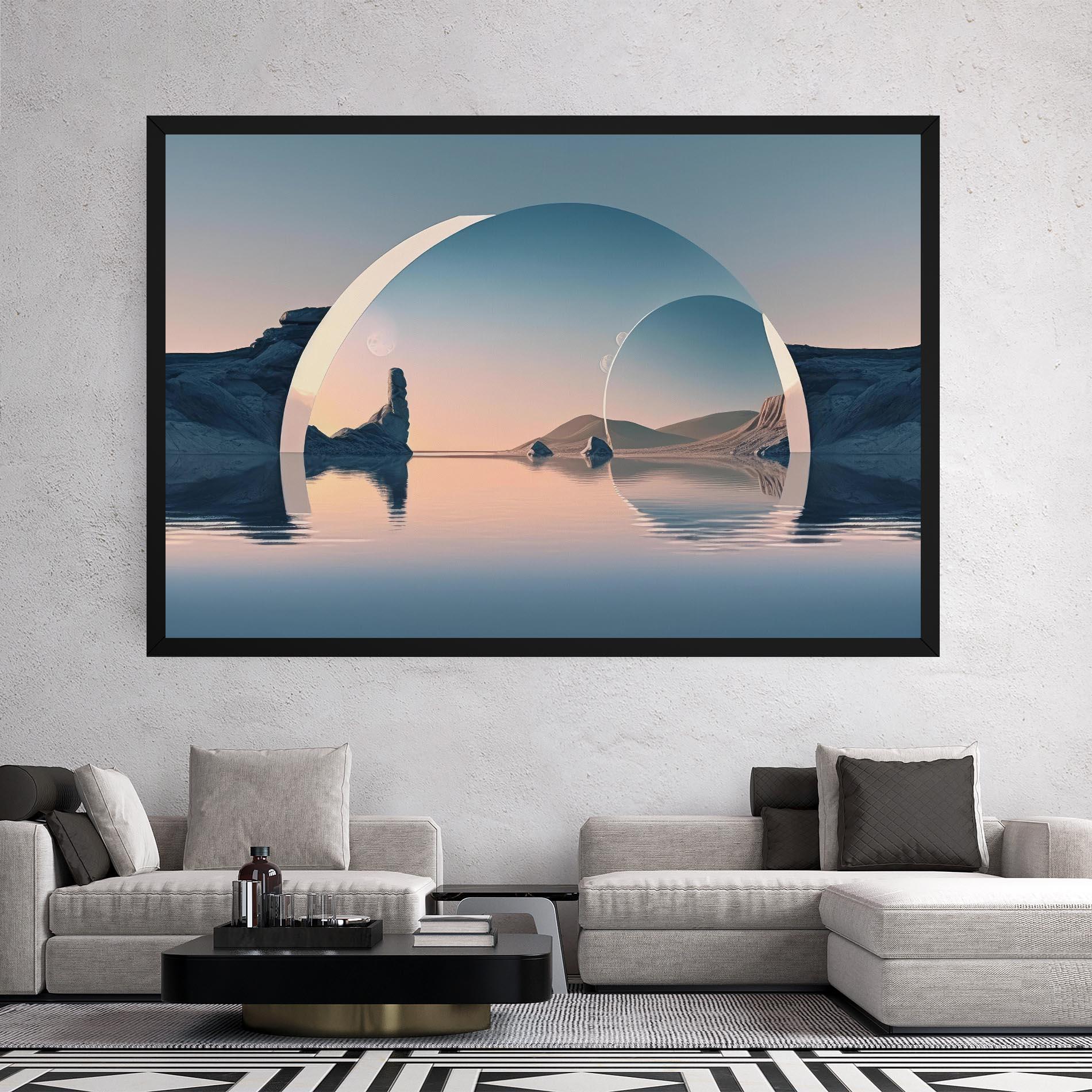 Tablou Canvas 3d Fantastic Elements mockup 2