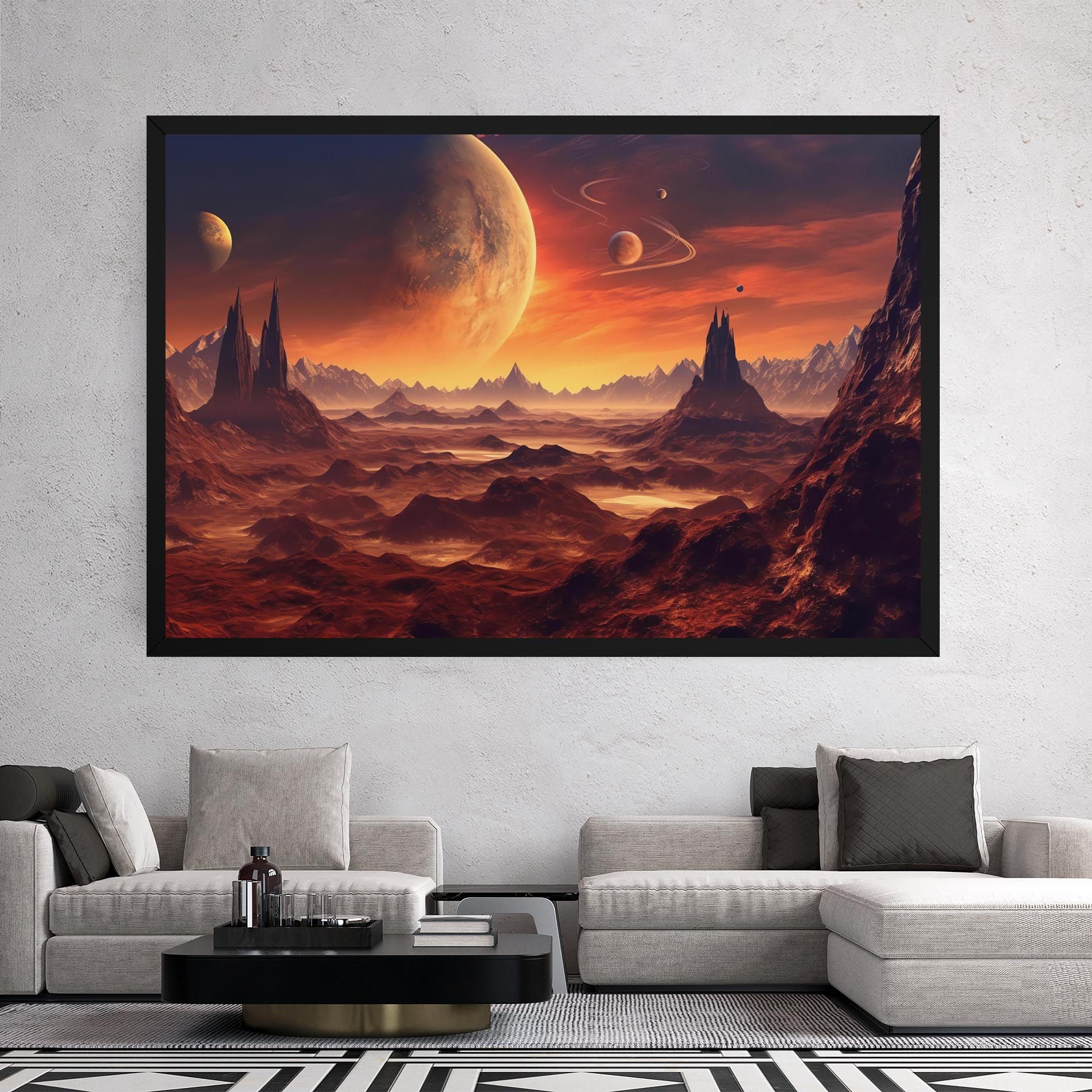 Fiery Orange Sunset mockup 2