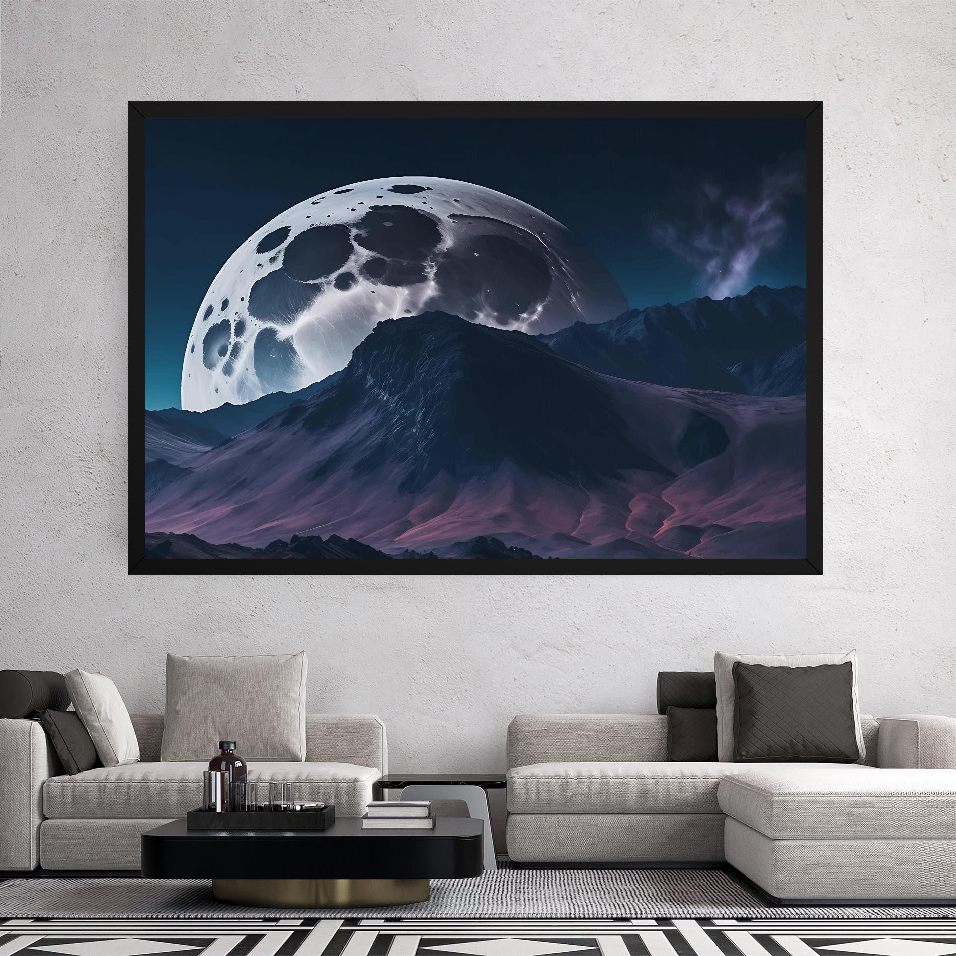 Tablou Canvas Full Moon Smoke mockup 2
