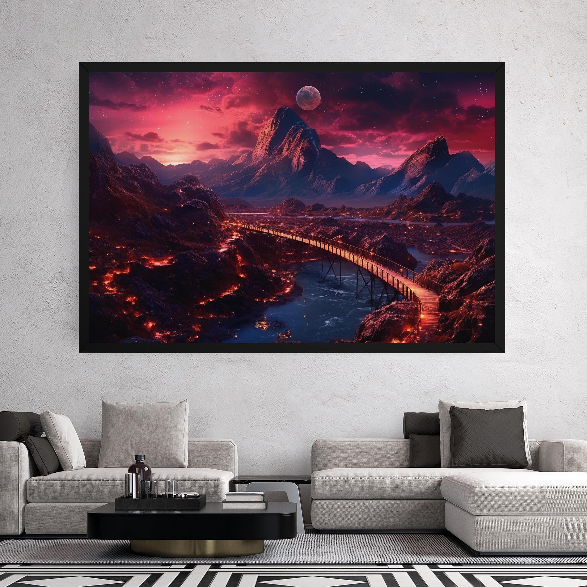 Tablou Canvas Interstellar Journey mockup 2