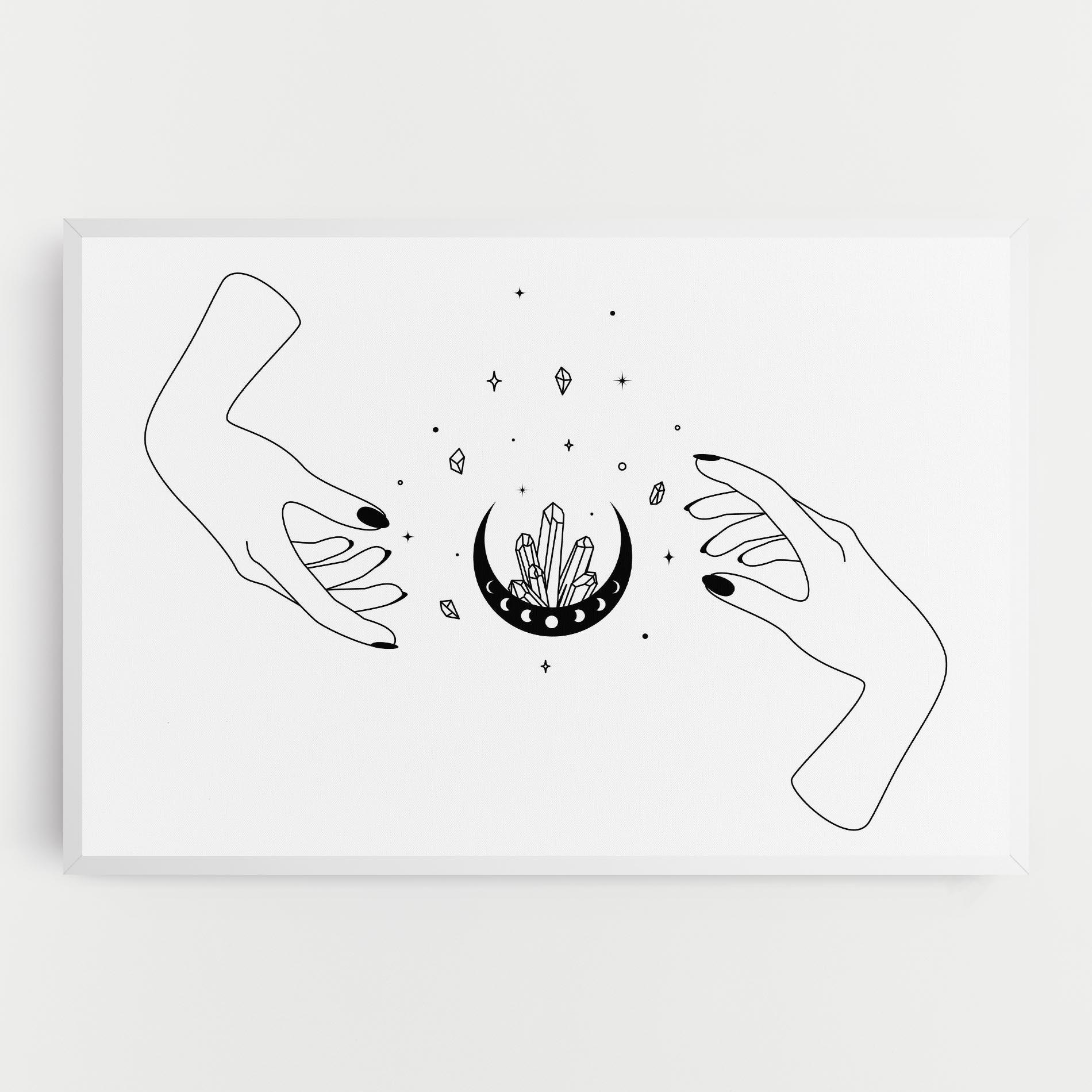 Tablou Canvas Crystal Hand mockup 0