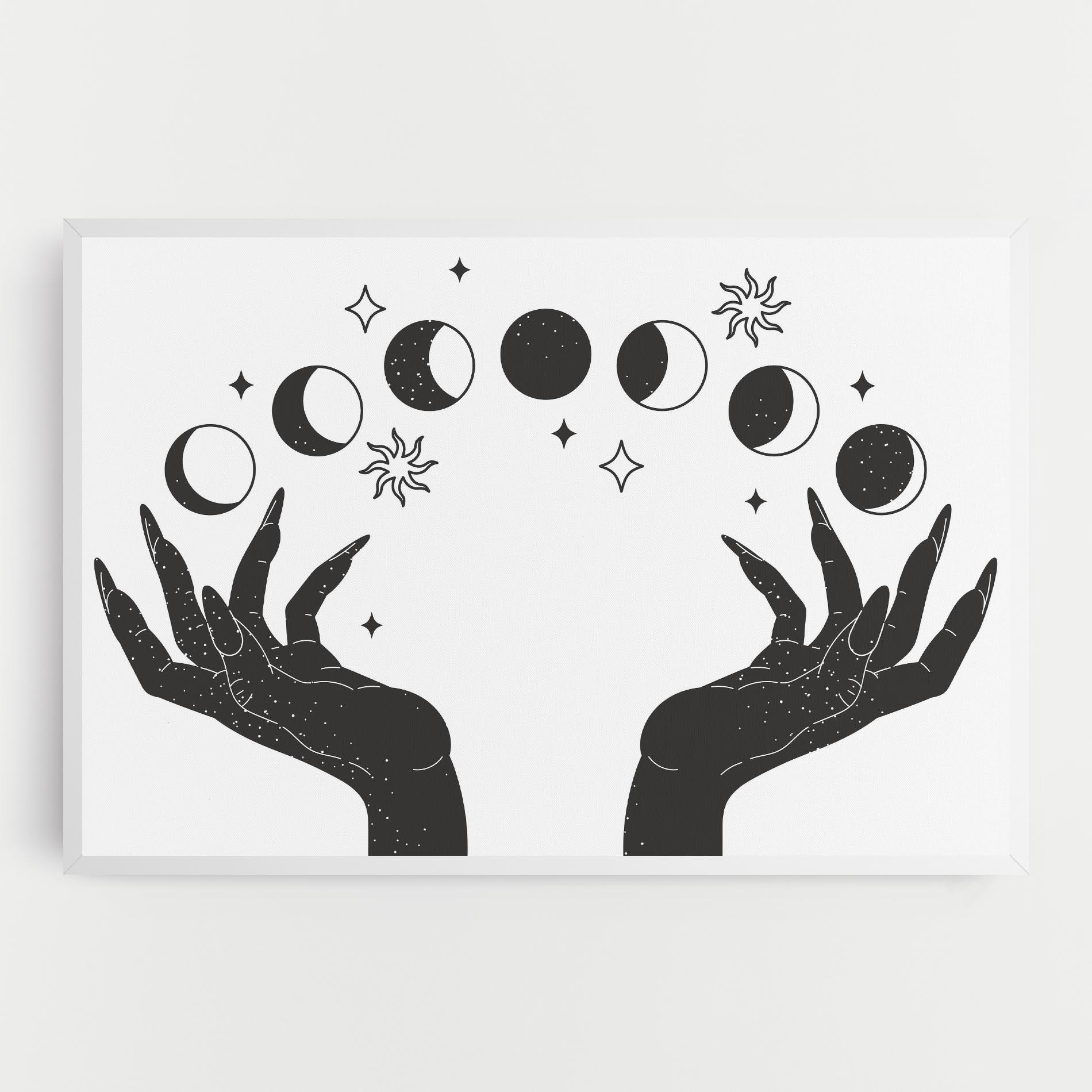 Tablou Canvas Magic Moon Hands mockup 0
