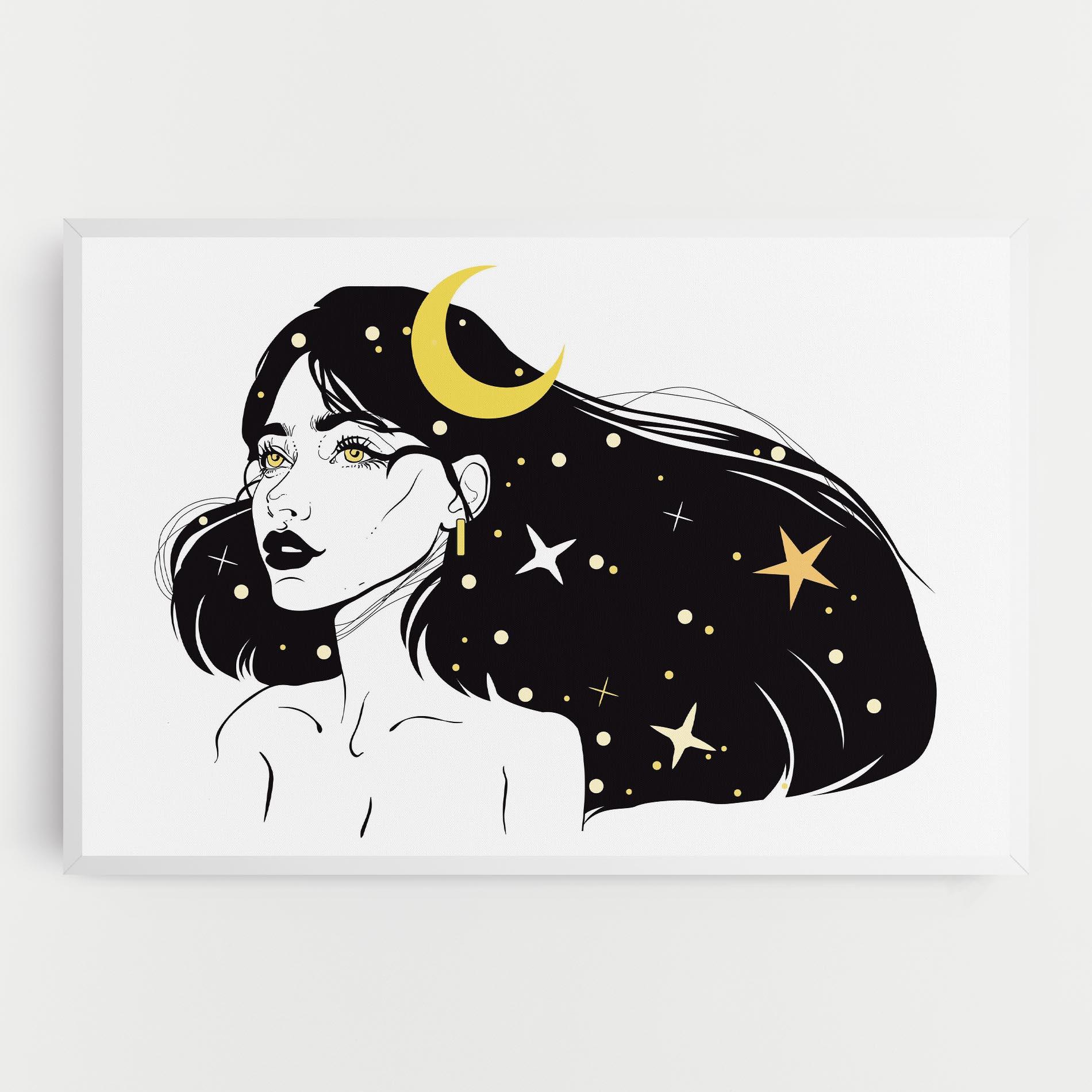 Tablou Canvas Night Witch mockup 0