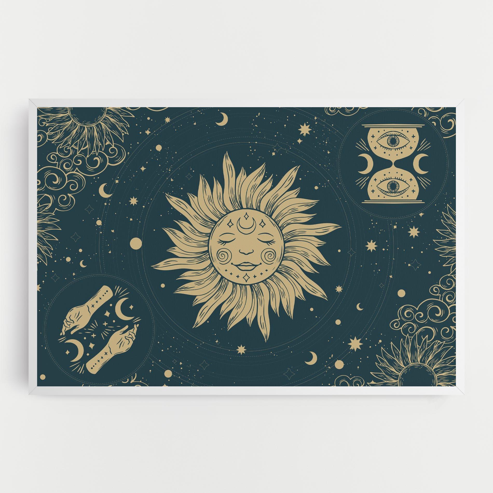 Tablou Canvas Sun Face Magic mockup 0