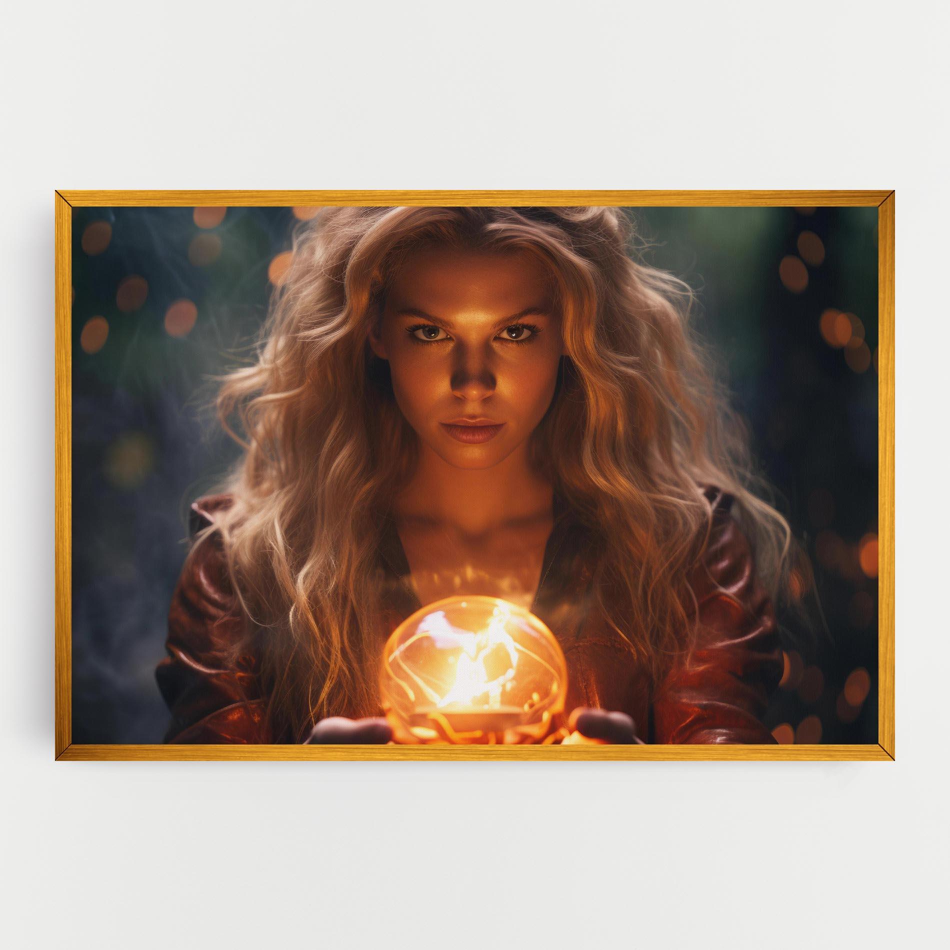 Tablou Canvas Beautiful Woman Witch mockup 0